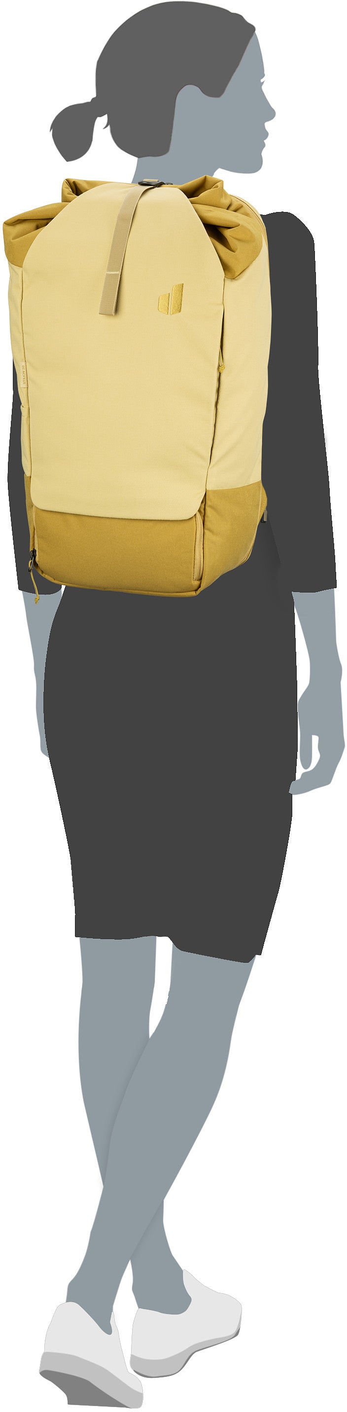 Deuter Utilion 30 Black Reiserucksack – Silhouettenansicht
