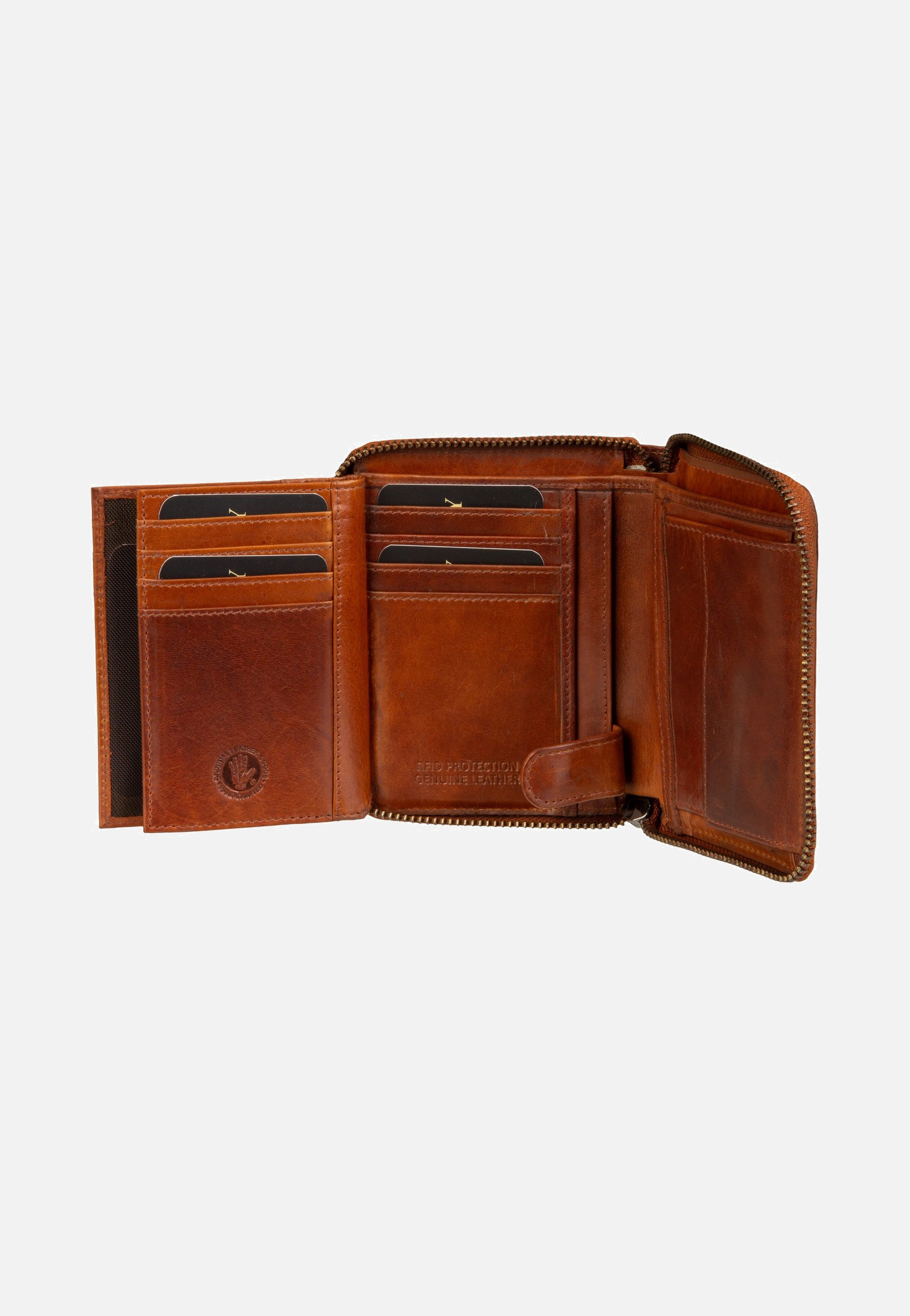 Greenburry Newport Rv-Damenbörse Rfid Caramel Portemonnaie