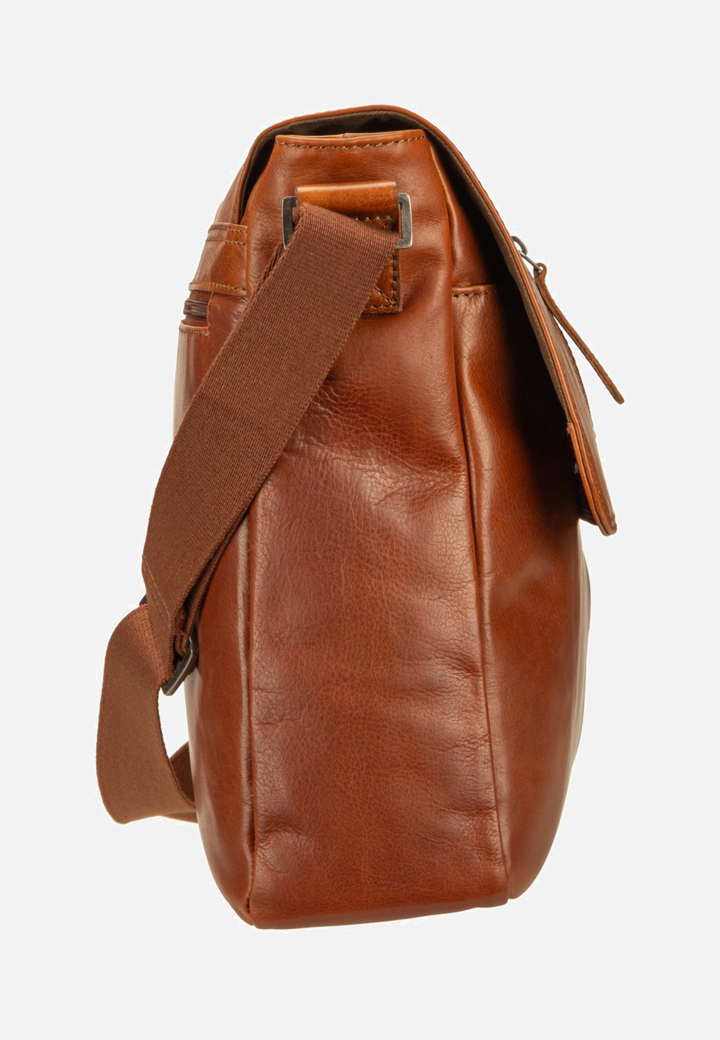 Greenburry Waxy Vintage A4 Messenger Tobacco Nut Schultertasche