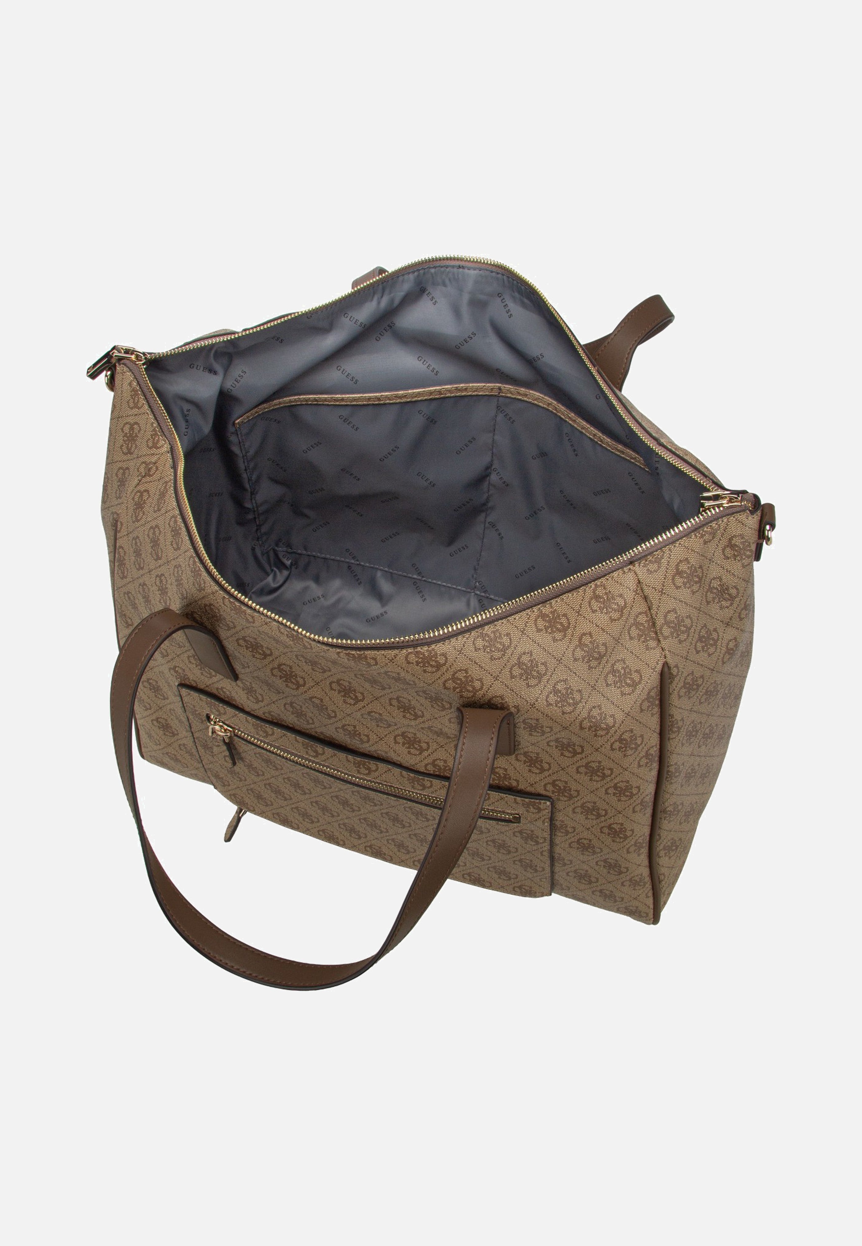 Guess Latona Carryon Large Tote Latte Logo Shopper