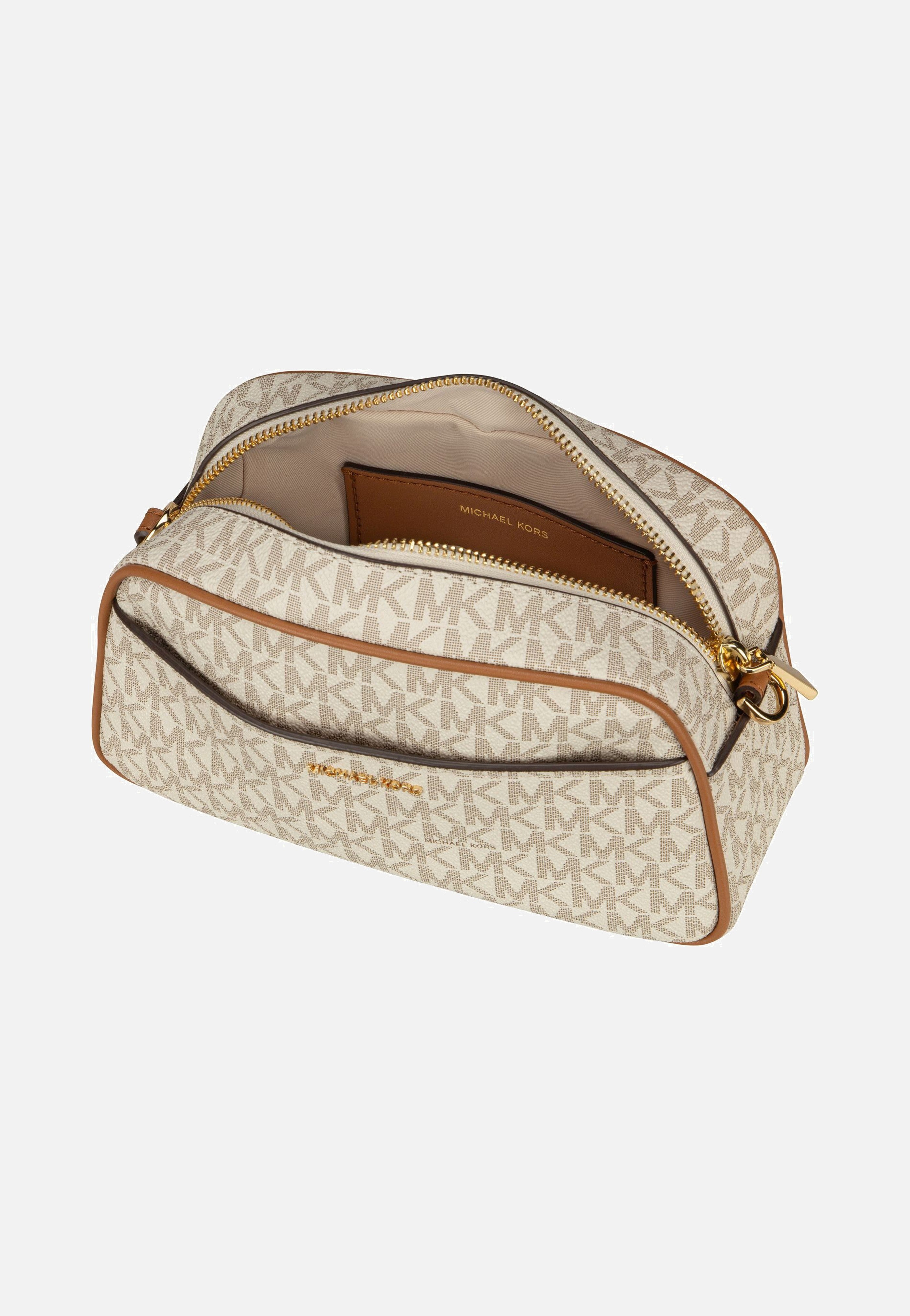 Michael Kors Jet Set SM Camera XBody MK SIG Vanilla/Acorn Umhängetasche