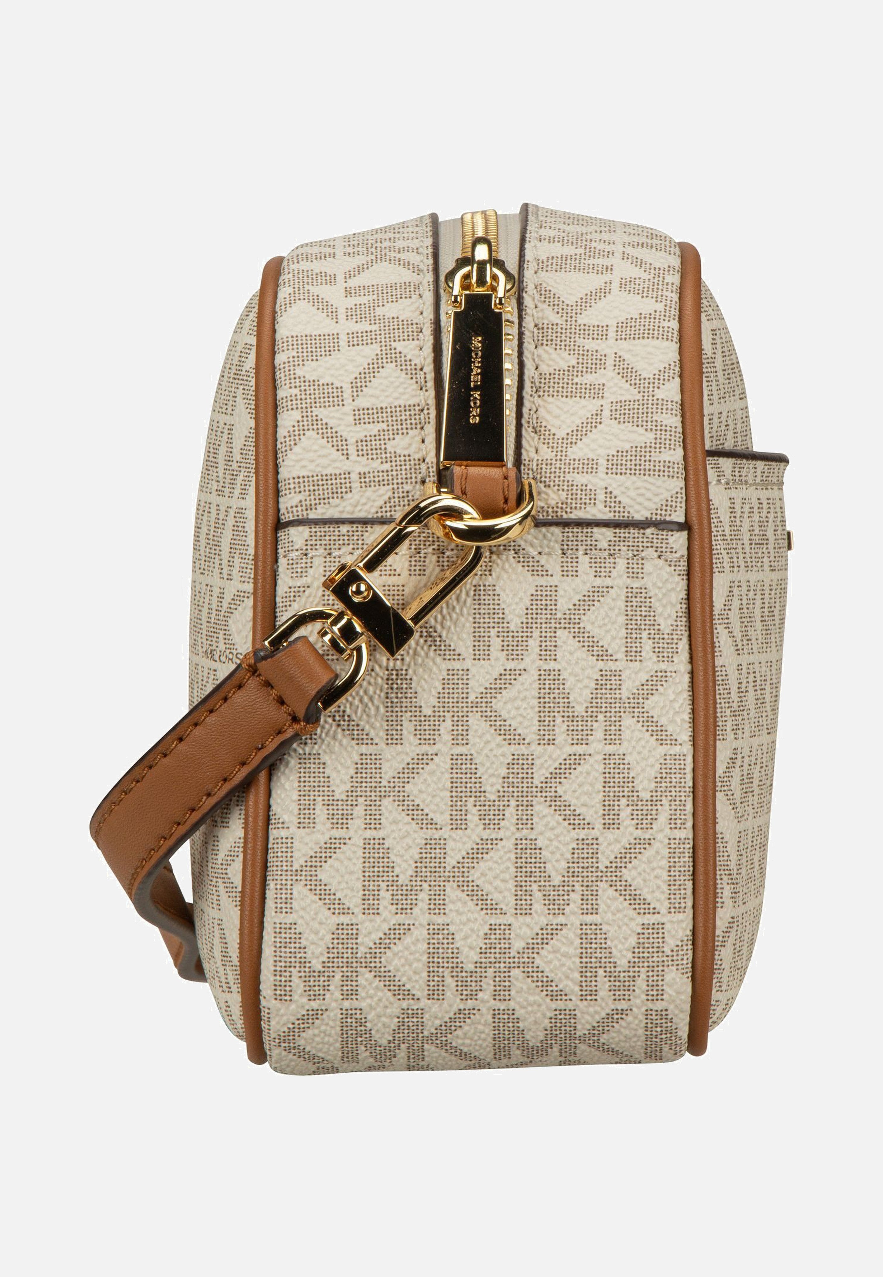 Michael Kors Jet Set SM Camera XBody MK SIG Vanilla/Acorn Umhängetasche