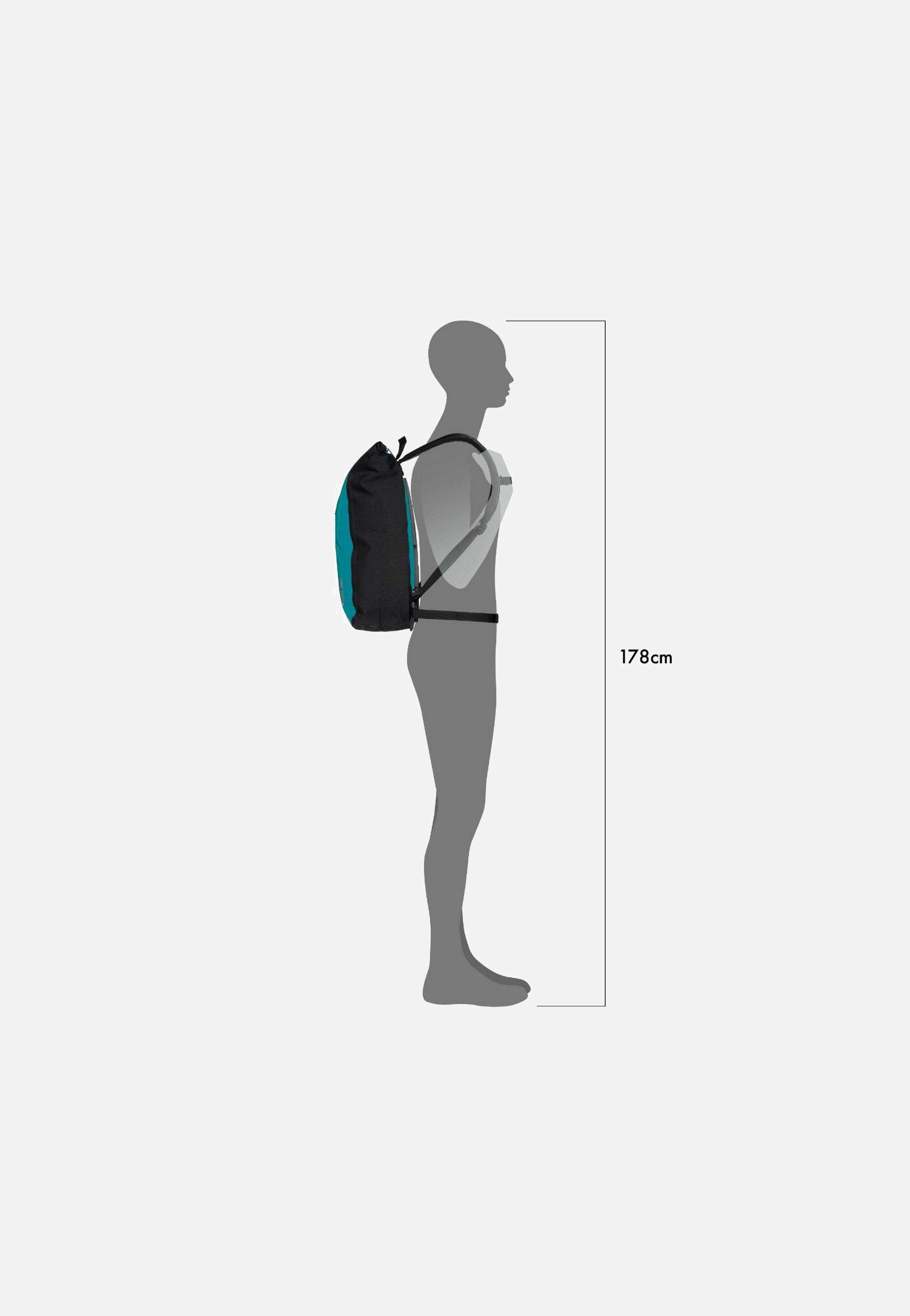 ORTLIEB Velocity 23L Petrol-Black Rolltop Rucksack