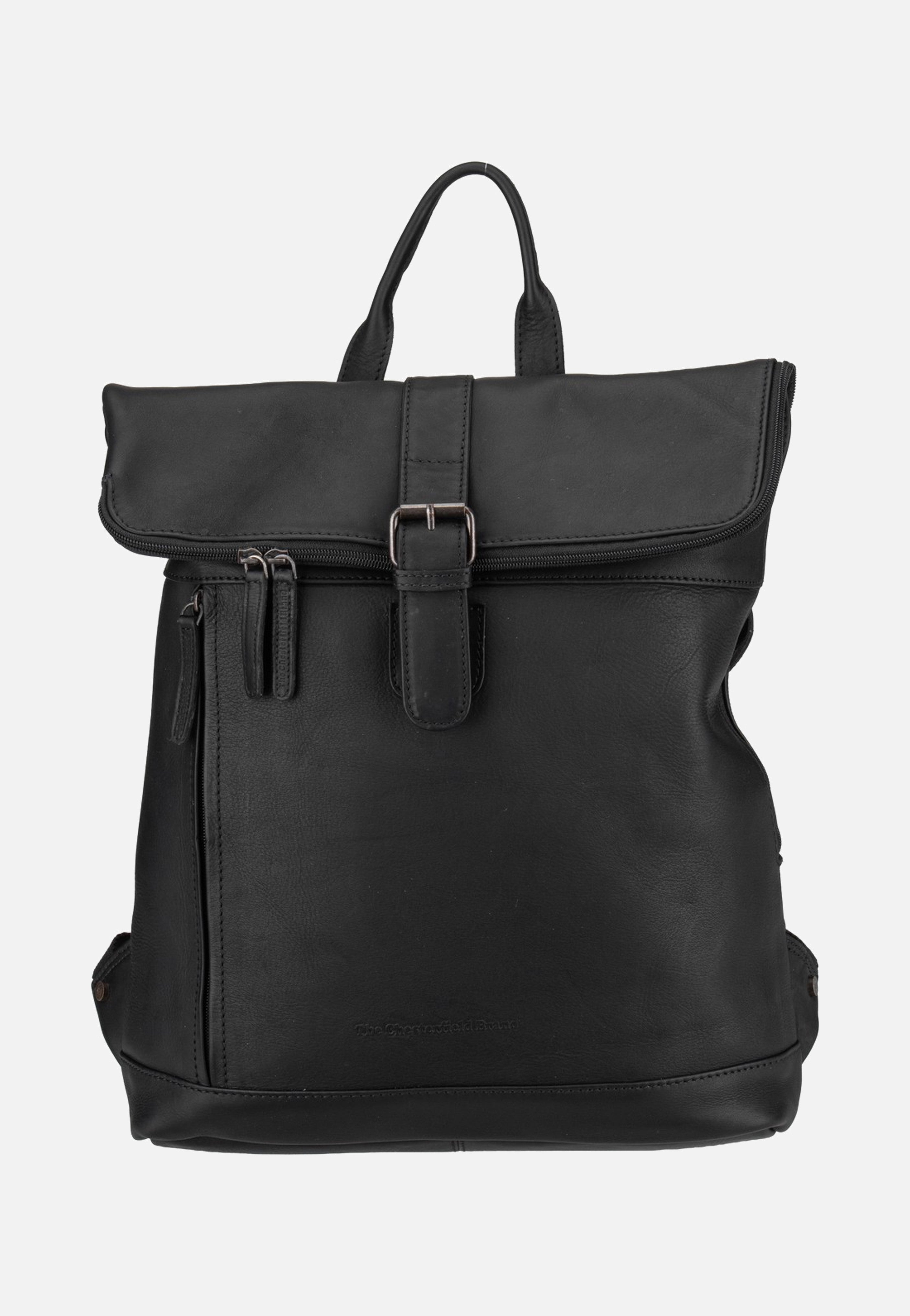 The Chesterfield Brand Larsson 0338 Black Rolltop Rucksack