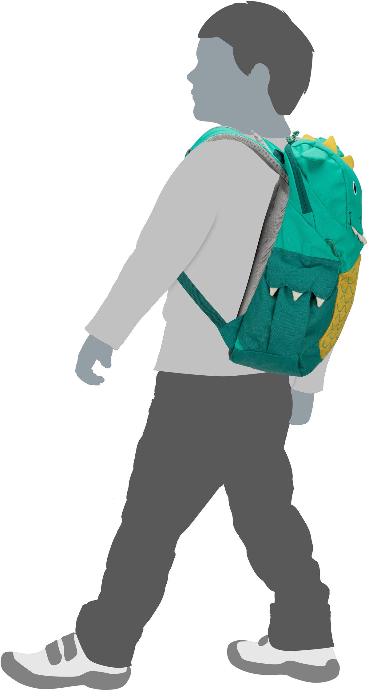 Deuter Kikki Mandarine/Redwood Rucksack – Silhouettenansicht