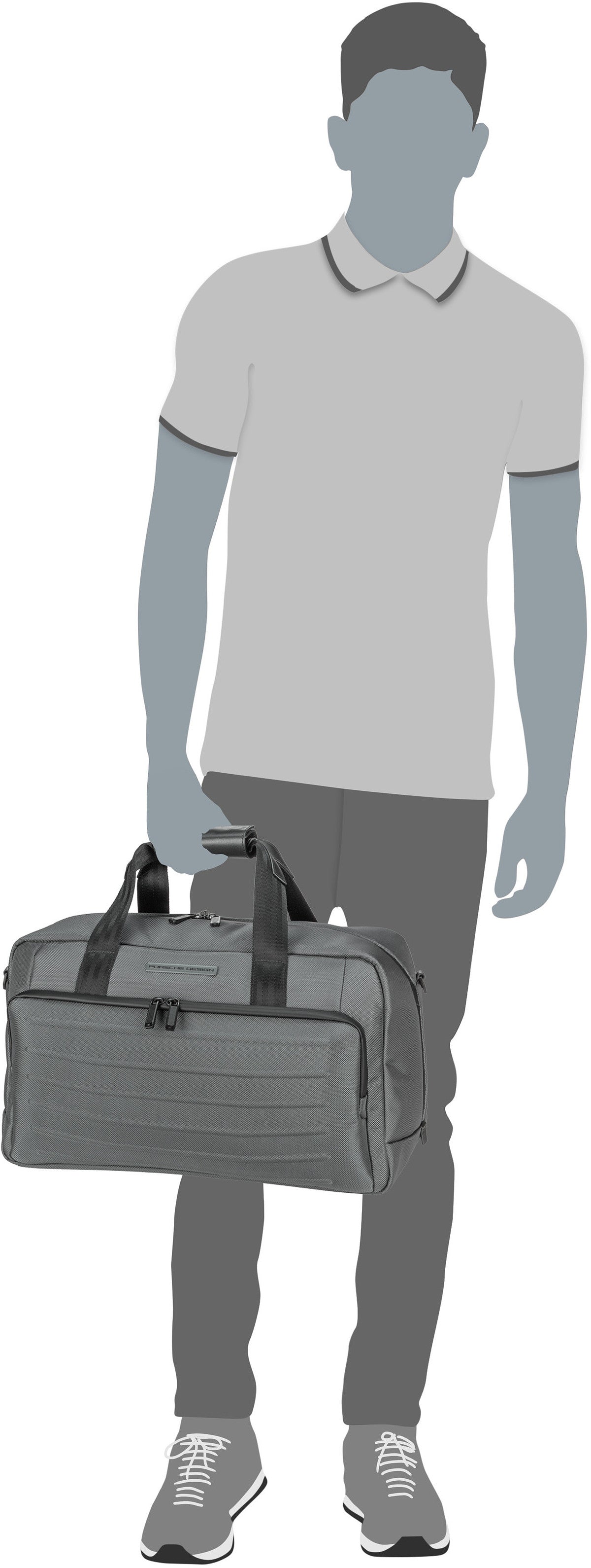 Porsche Design Roadster Pro S Black Weekender – Silhouettenansicht