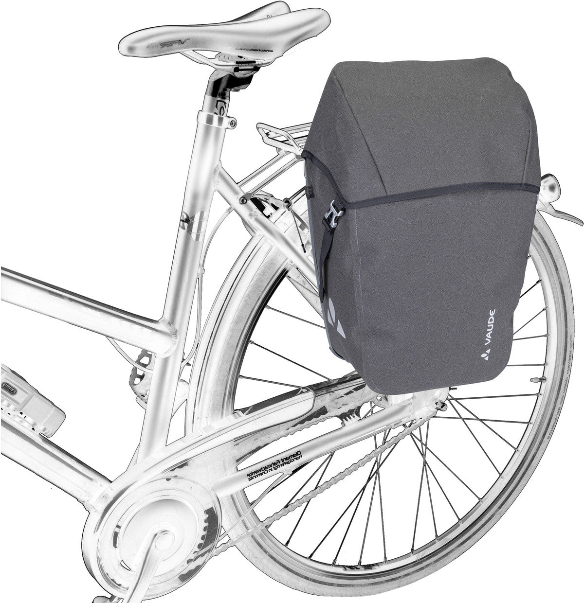 Vaude Comyou Pro Phantom Black Fahrradtasche – Silhouettenansicht