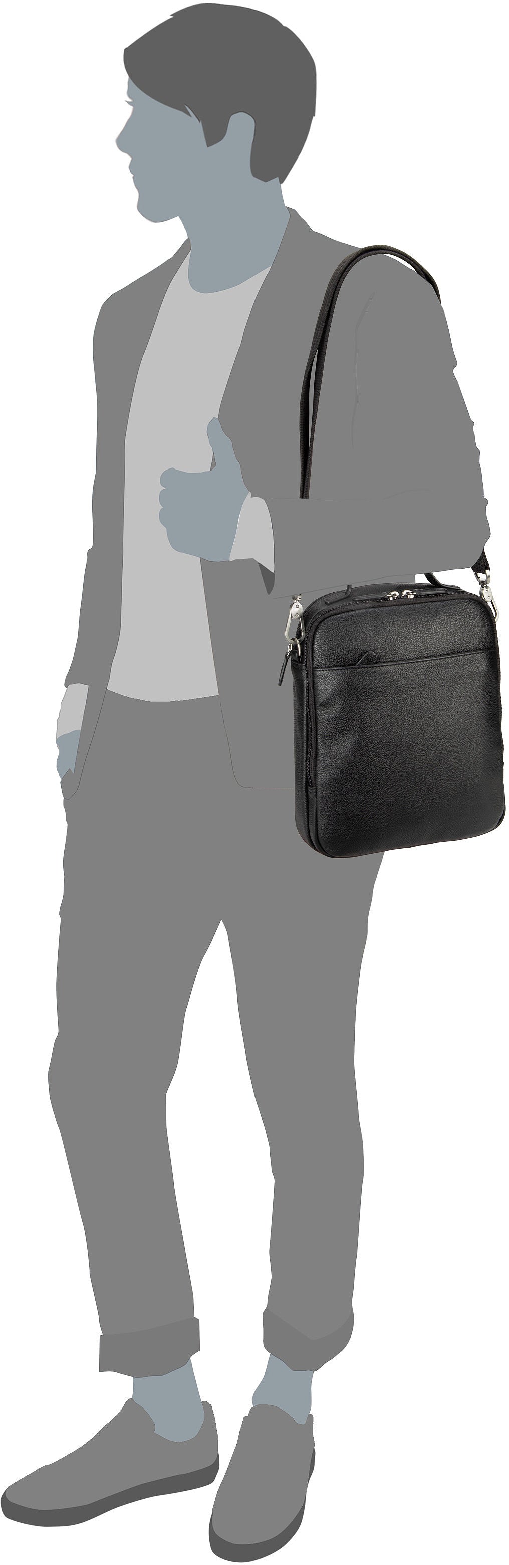 Picard Milano 7213 Cafe Crossbody Bag – Silhouettenansicht
