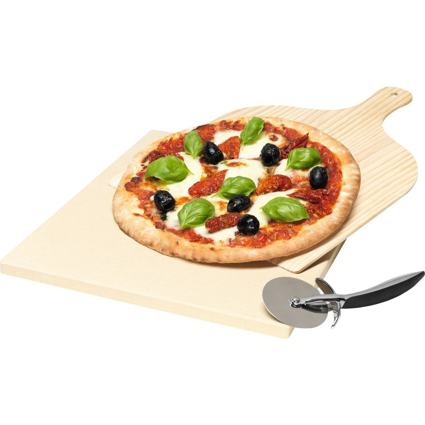 Electrolux pizza stone pietra refrattaria 38cm con paletta taglierina per forno