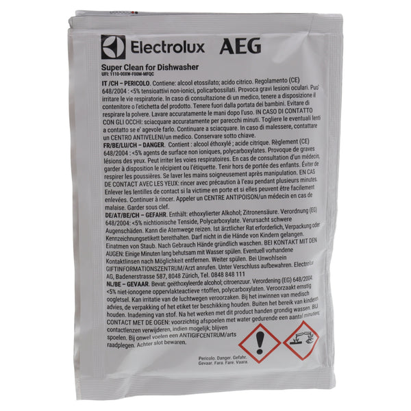 Electrolux 2x polvere Super Clean sgrassante sanificante per lavastoviglie potente
