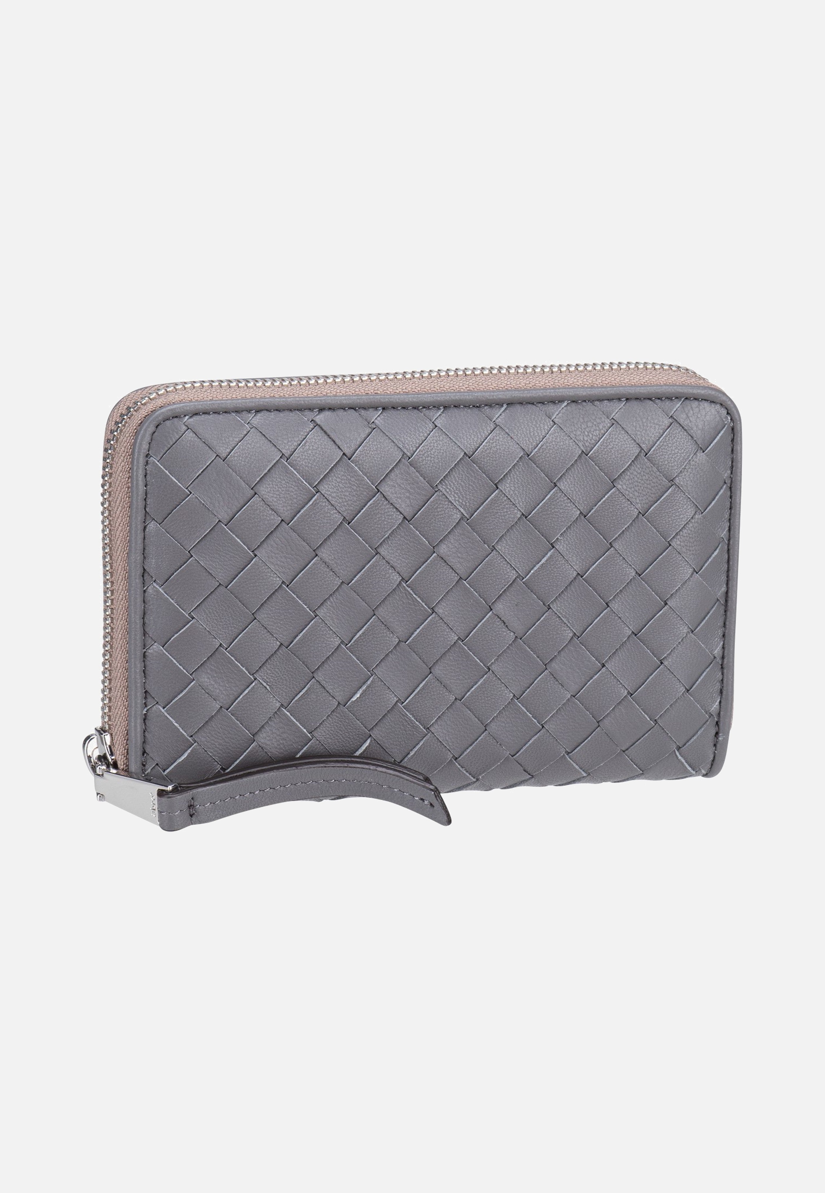abro Piuma Weaving Wallet M Zinc Portemonnaie