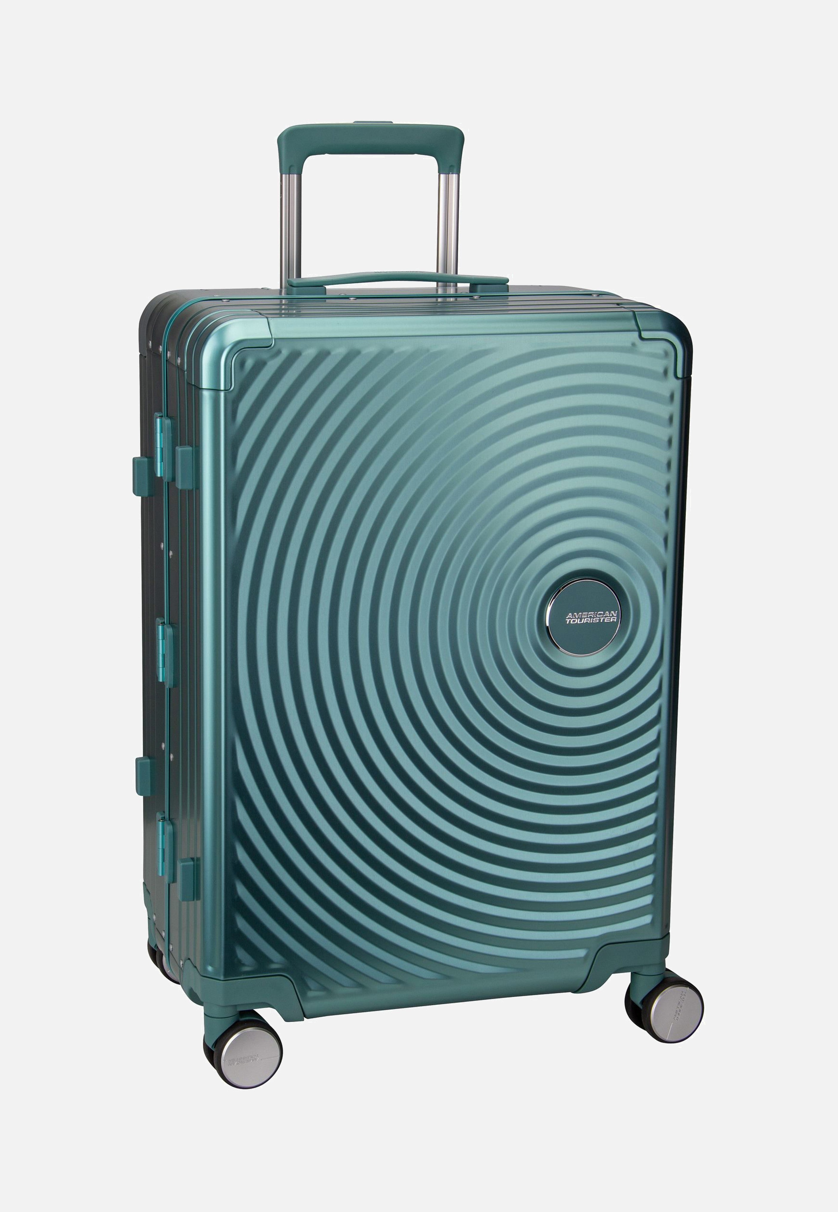 American Tourister Soundbox Alu Spinner 68 Dusty Turquoise Koffer