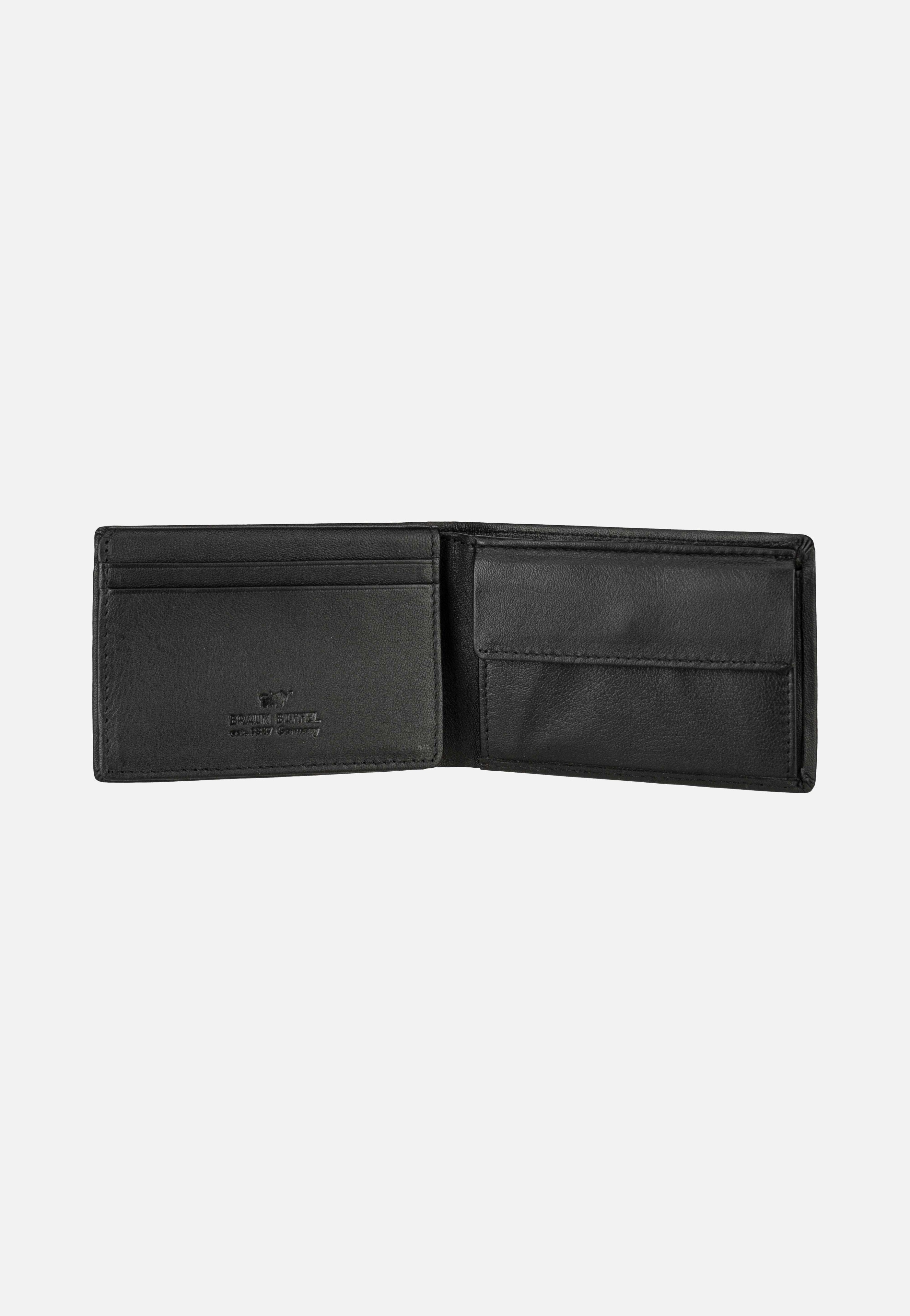 Braun Büffel Hannes Coin Wallet S 4Cs Schwarz Portemonnaie