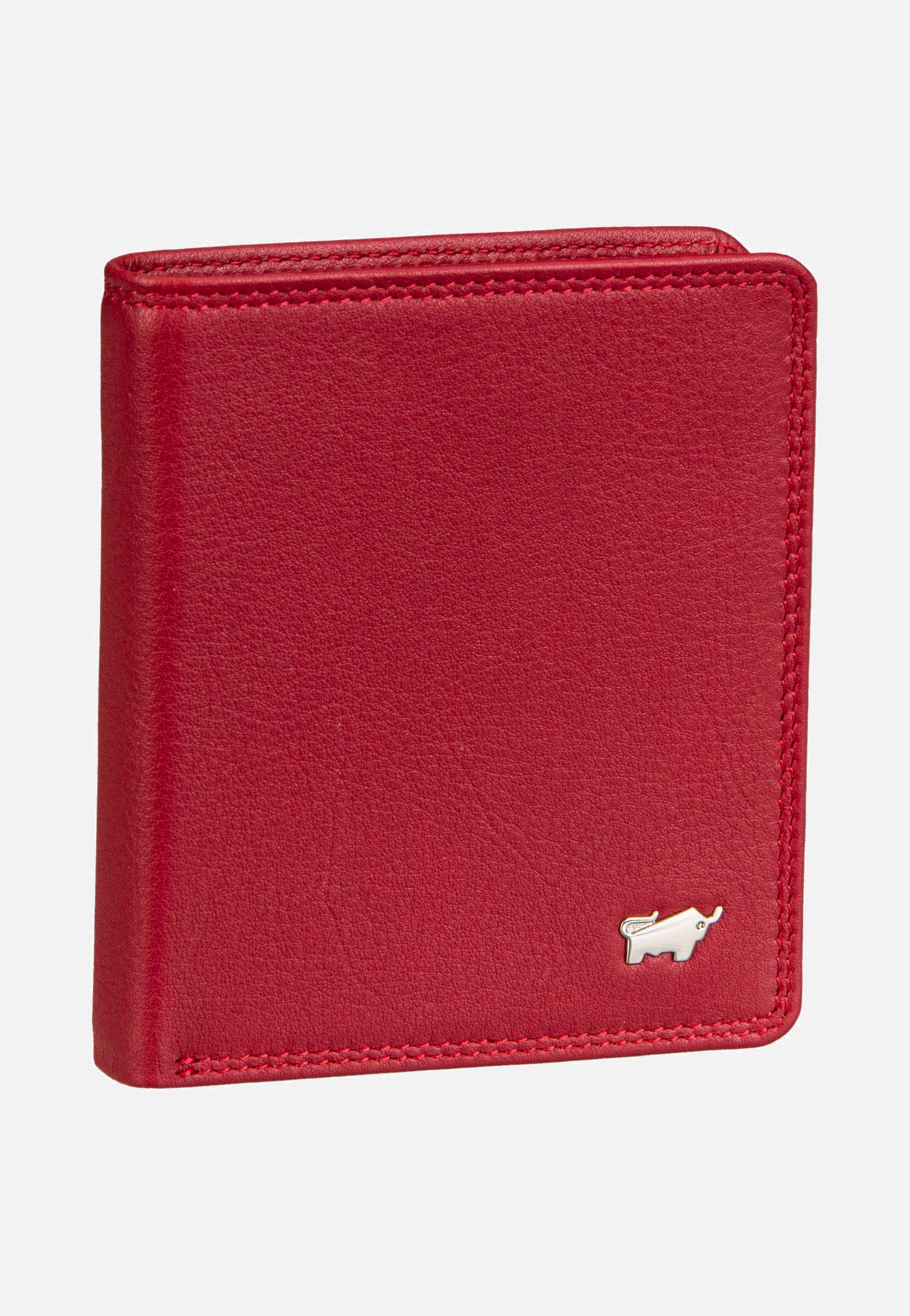 Braun Büffel Golf RFID Coin Wallet Carré 6Cs Red Portemonnaie