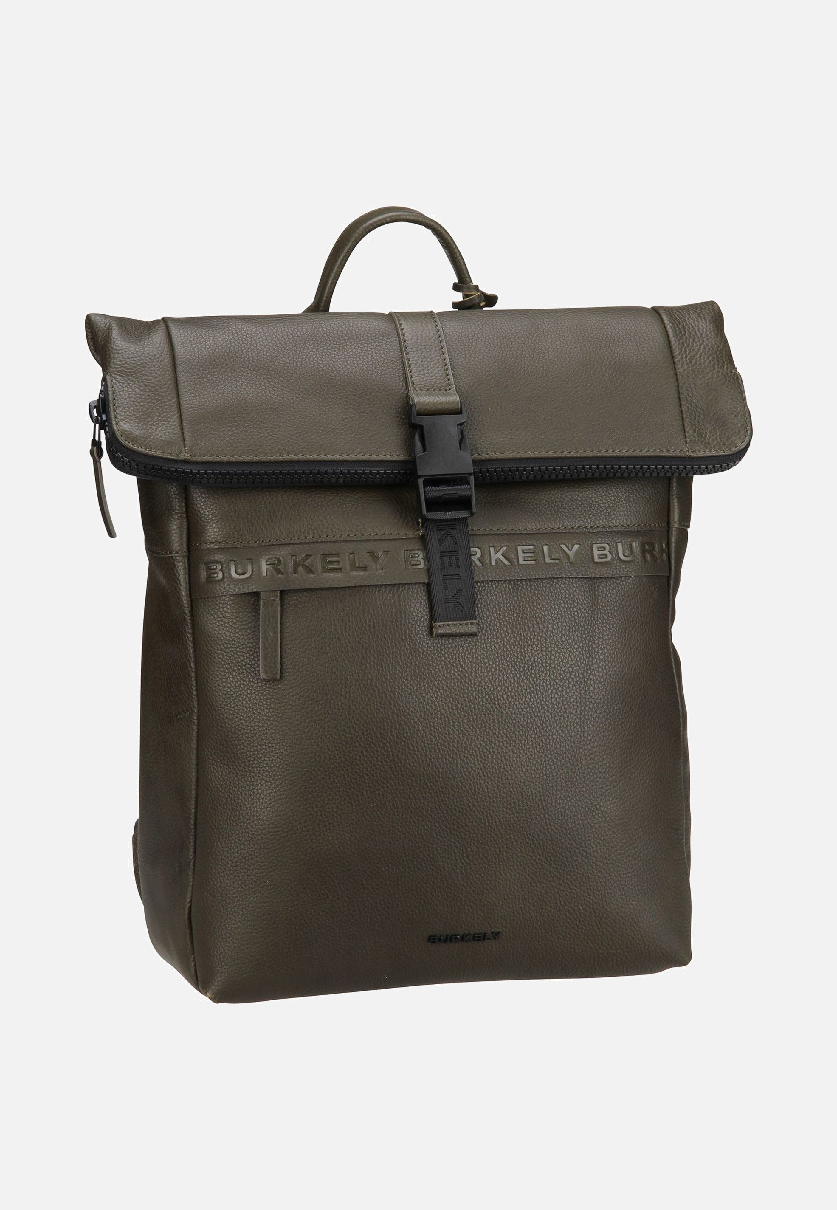 Burkely Minimal Mason 1000805 Green Rolltop Rucksack