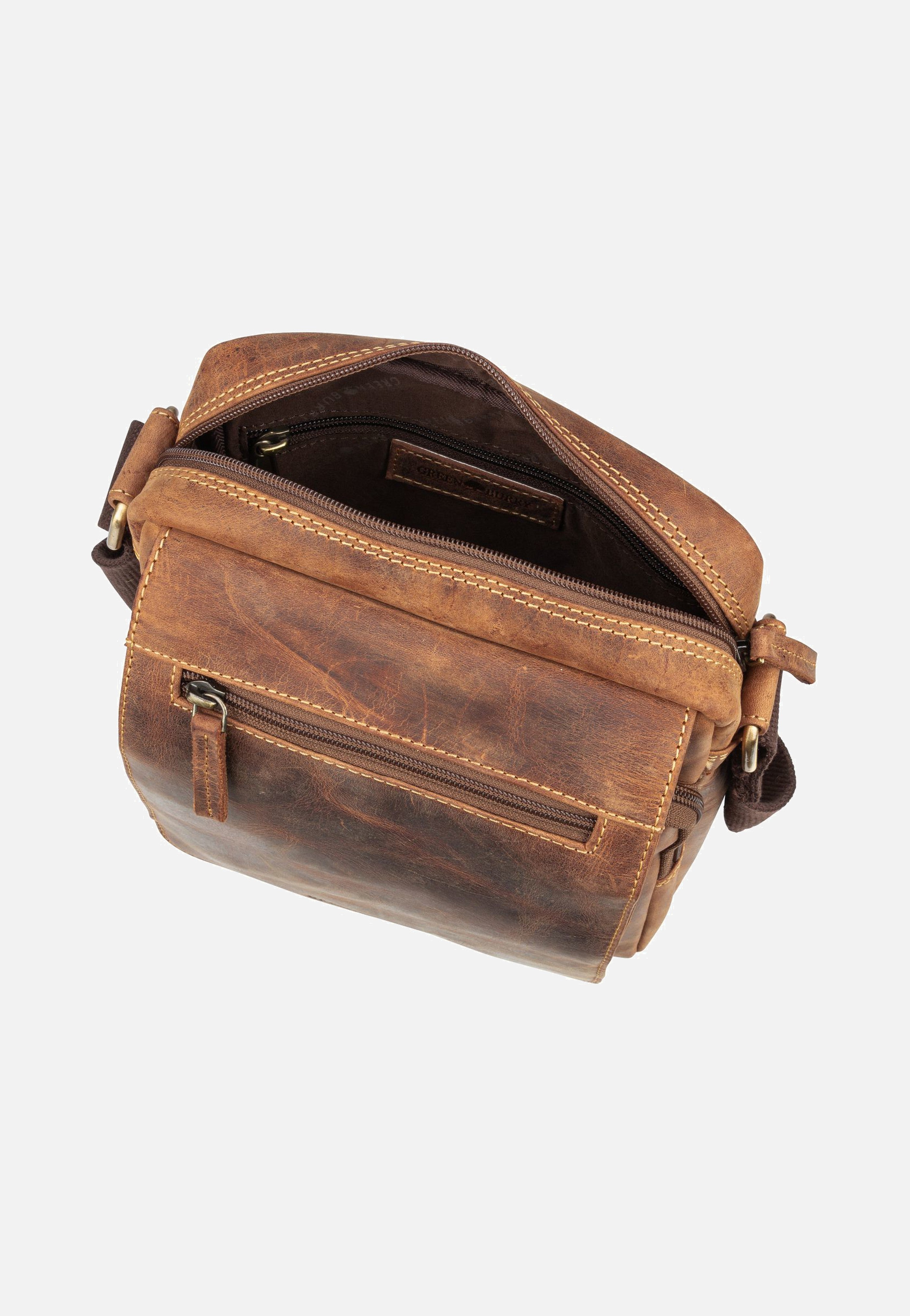 Greenburry Vintage 1554 Sattelbraun Umhängetasche