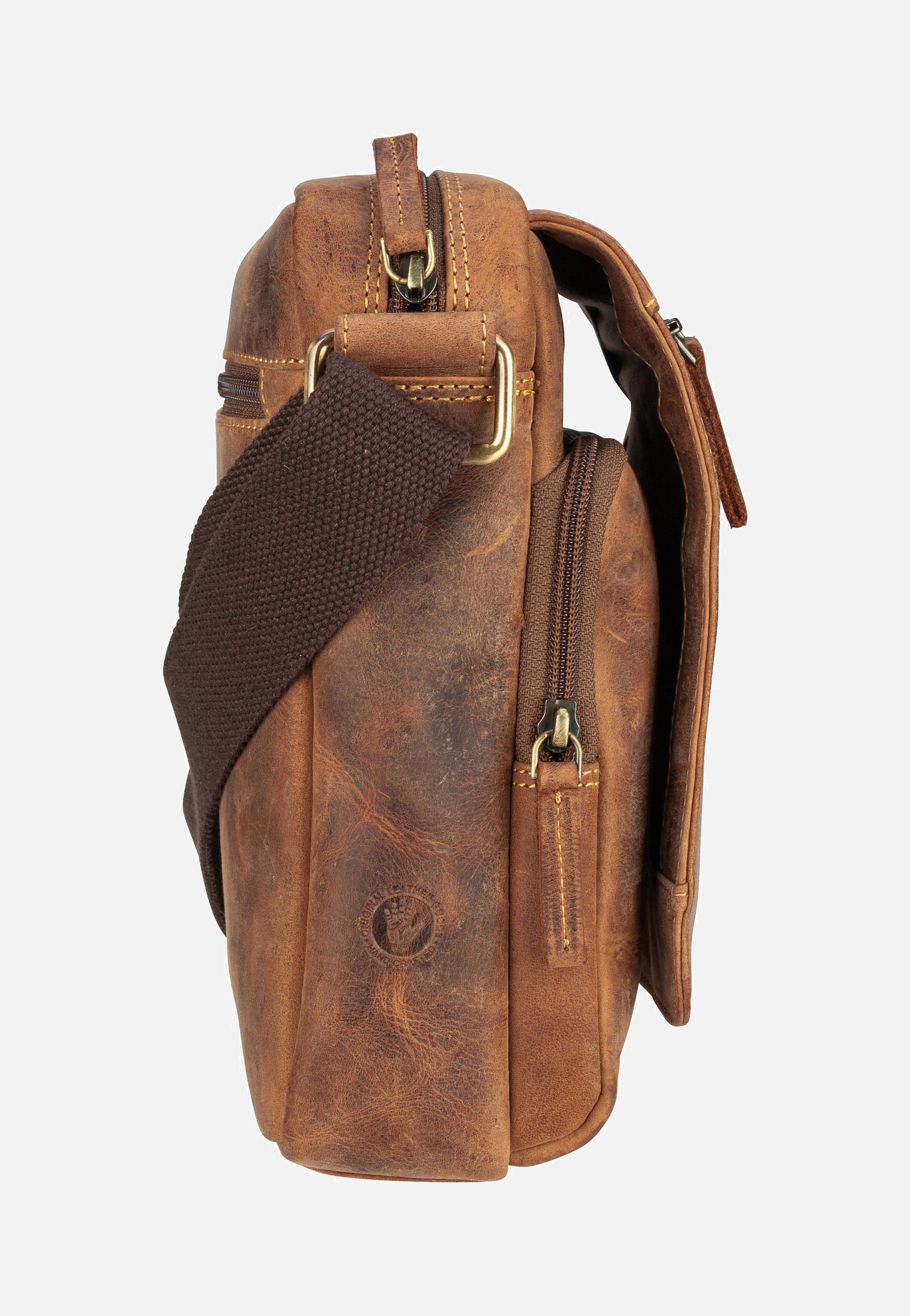 Greenburry Vintage 1554 Sattelbraun Umhängetasche
