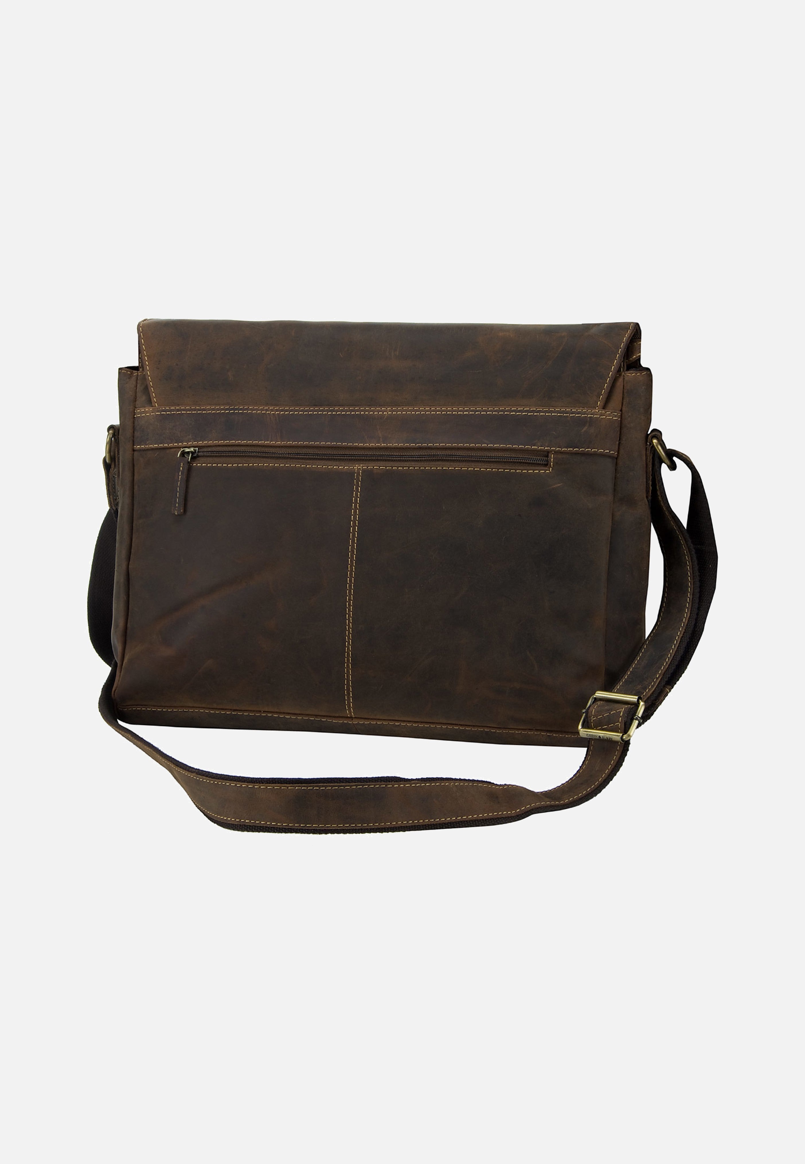 Greenburry Vintage XXL Tasche Sattelbraun Messenger Bag