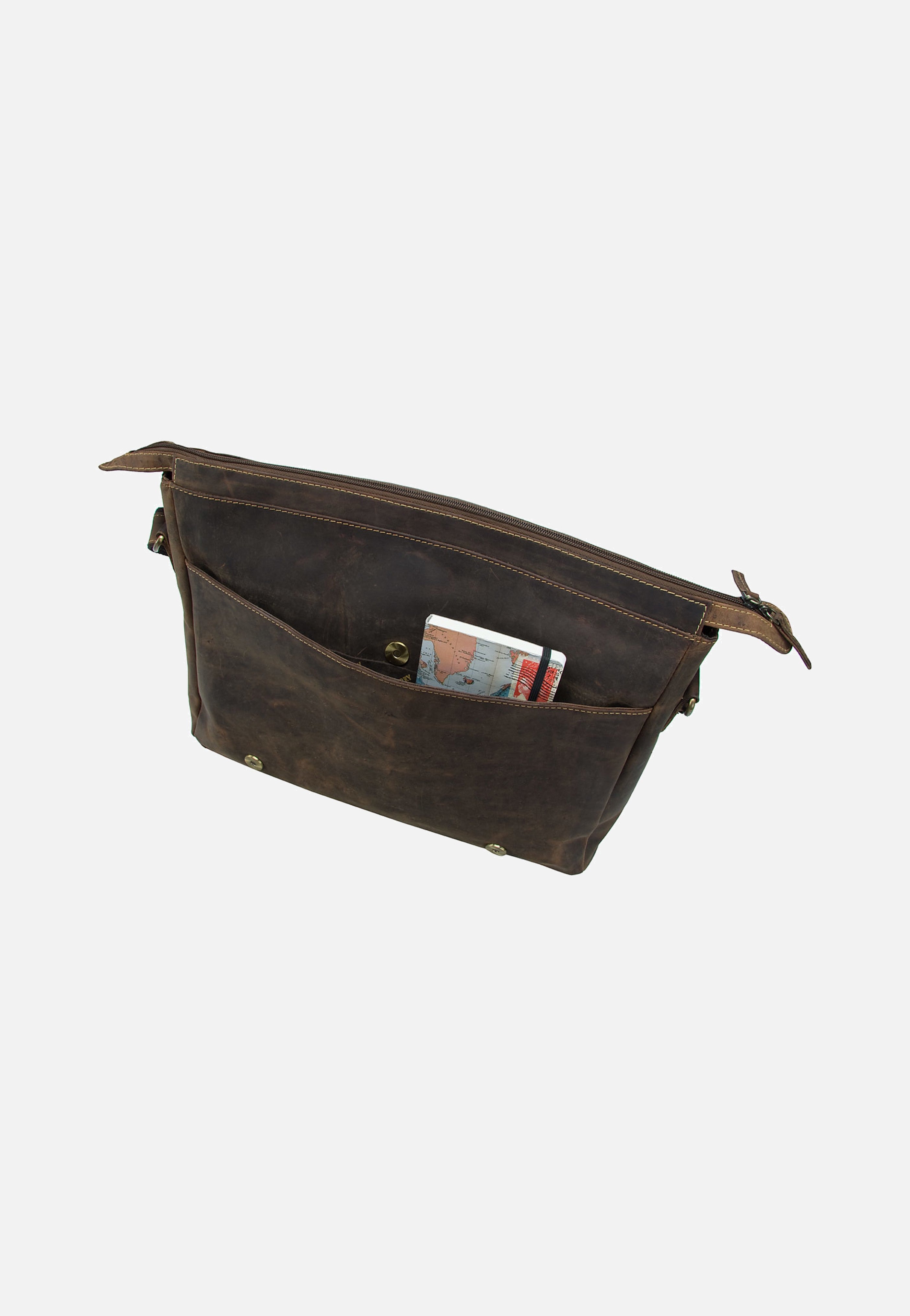Greenburry Vintage XXL Tasche Sattelbraun Messenger Bag