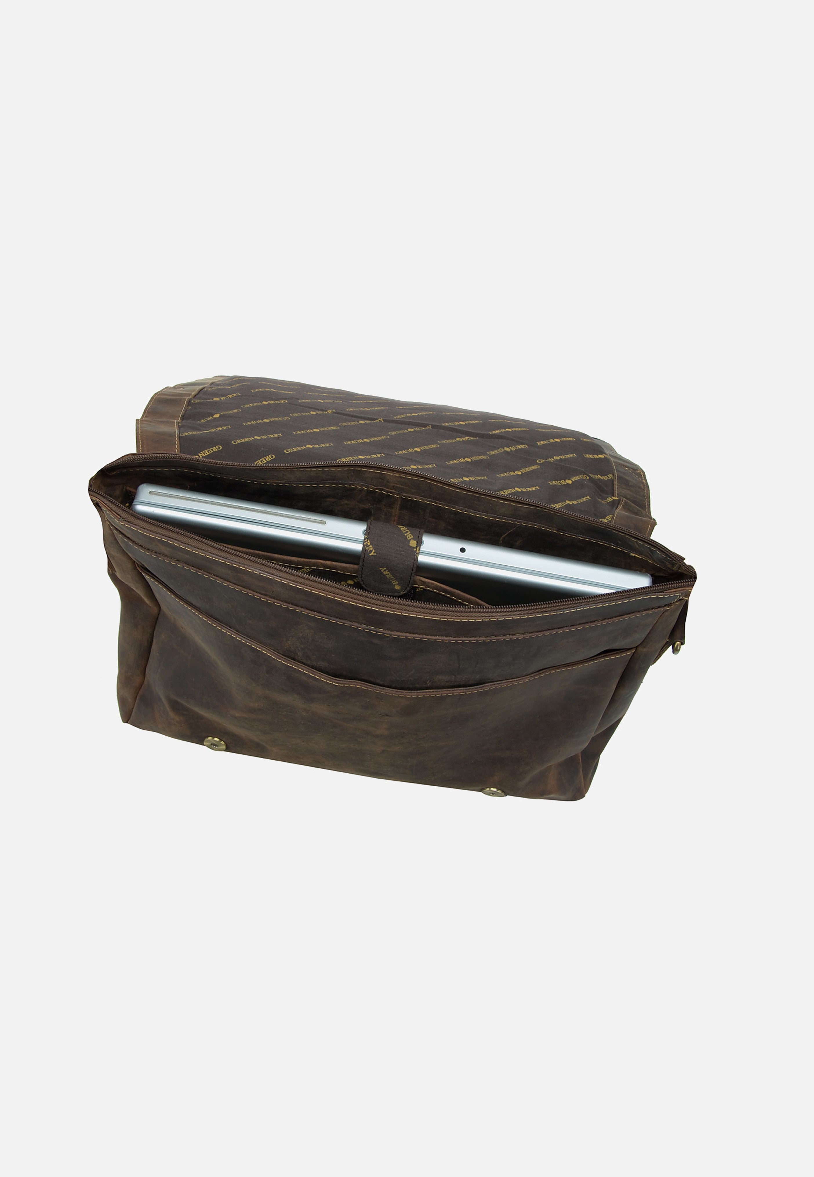 Greenburry Vintage XXL Tasche Sattelbraun Messenger Bag