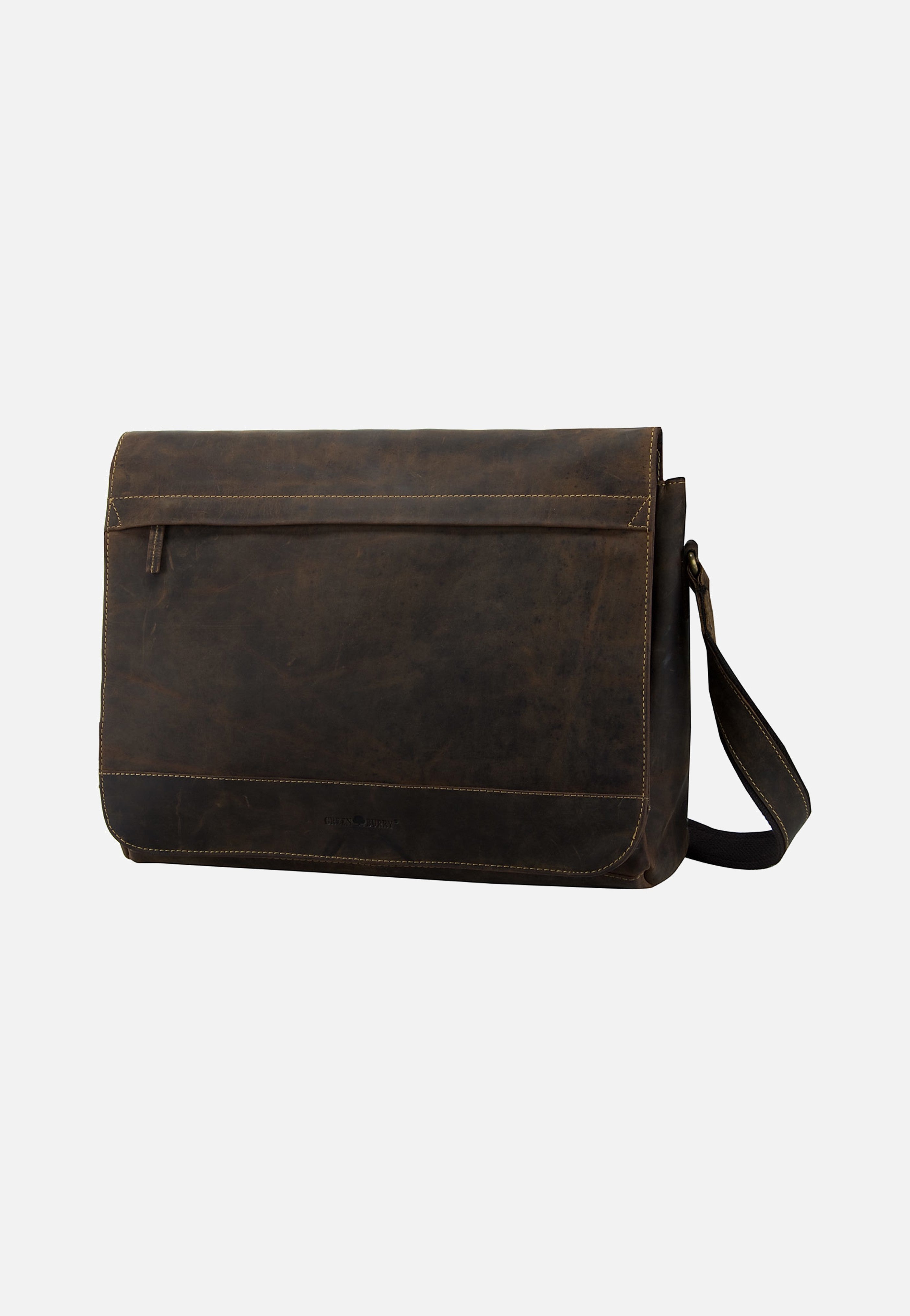 Greenburry Vintage XXL Tasche Sattelbraun Messenger Bag