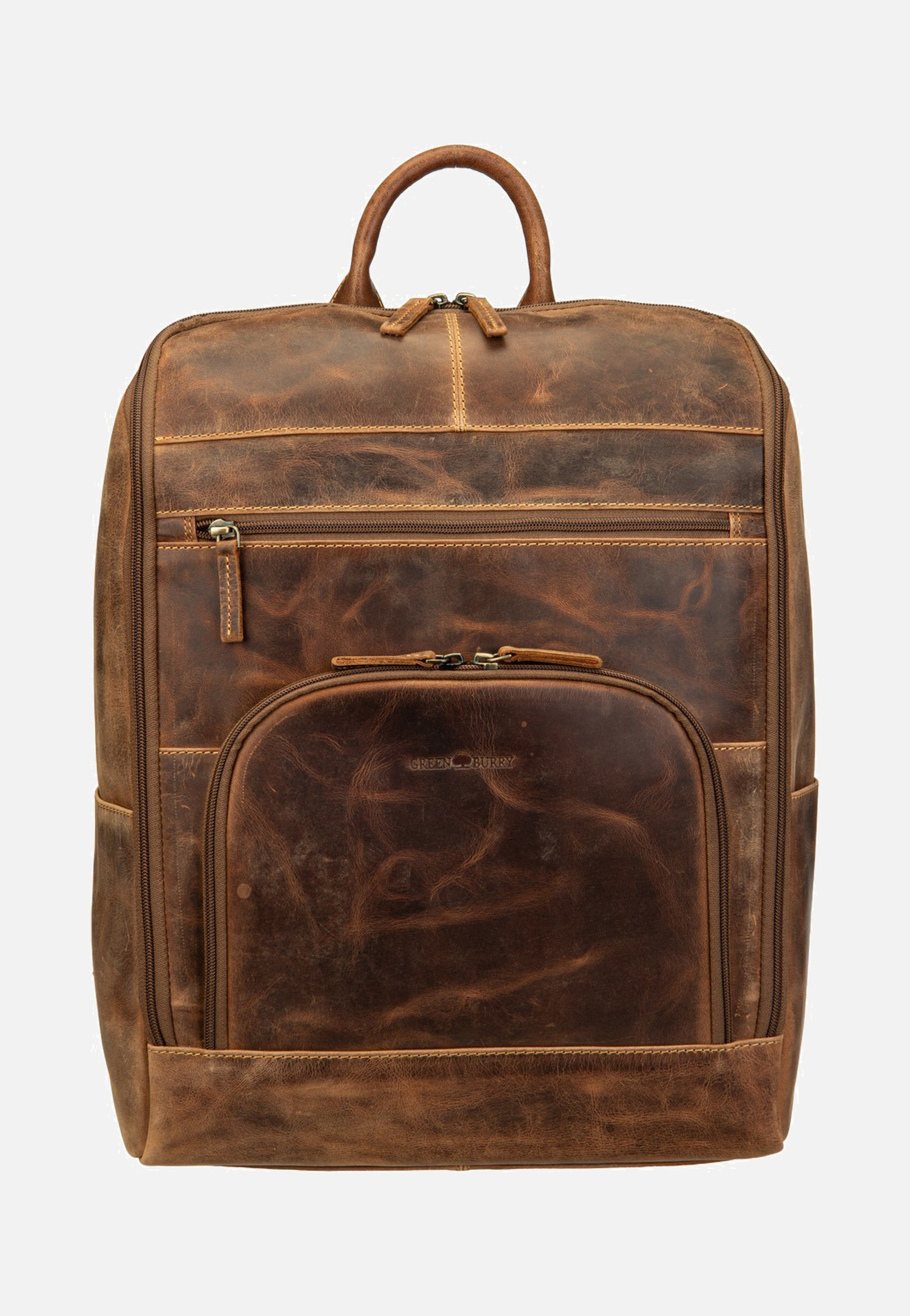 Greenburry Vintage Business XL Sattelbraun Rucksack