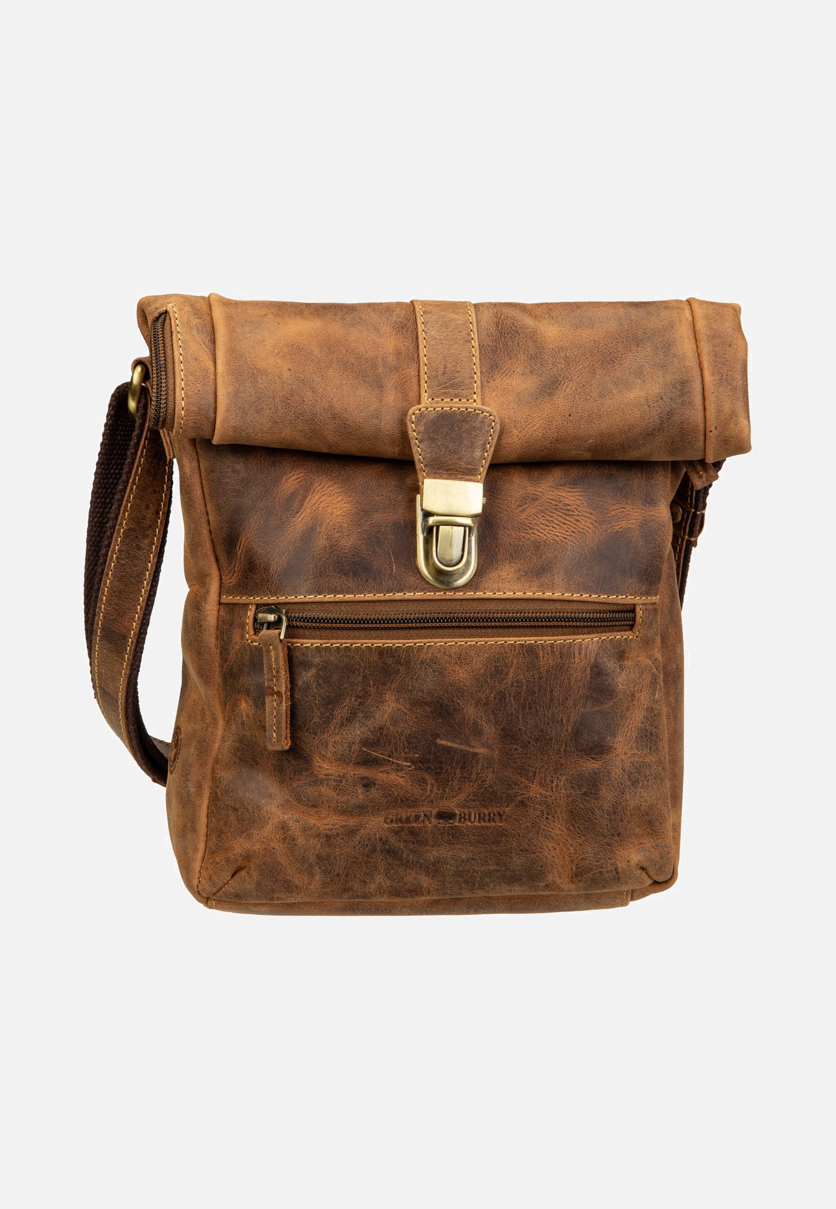 Greenburry Vintage Foldflap Sattelbraun Umhängetasche