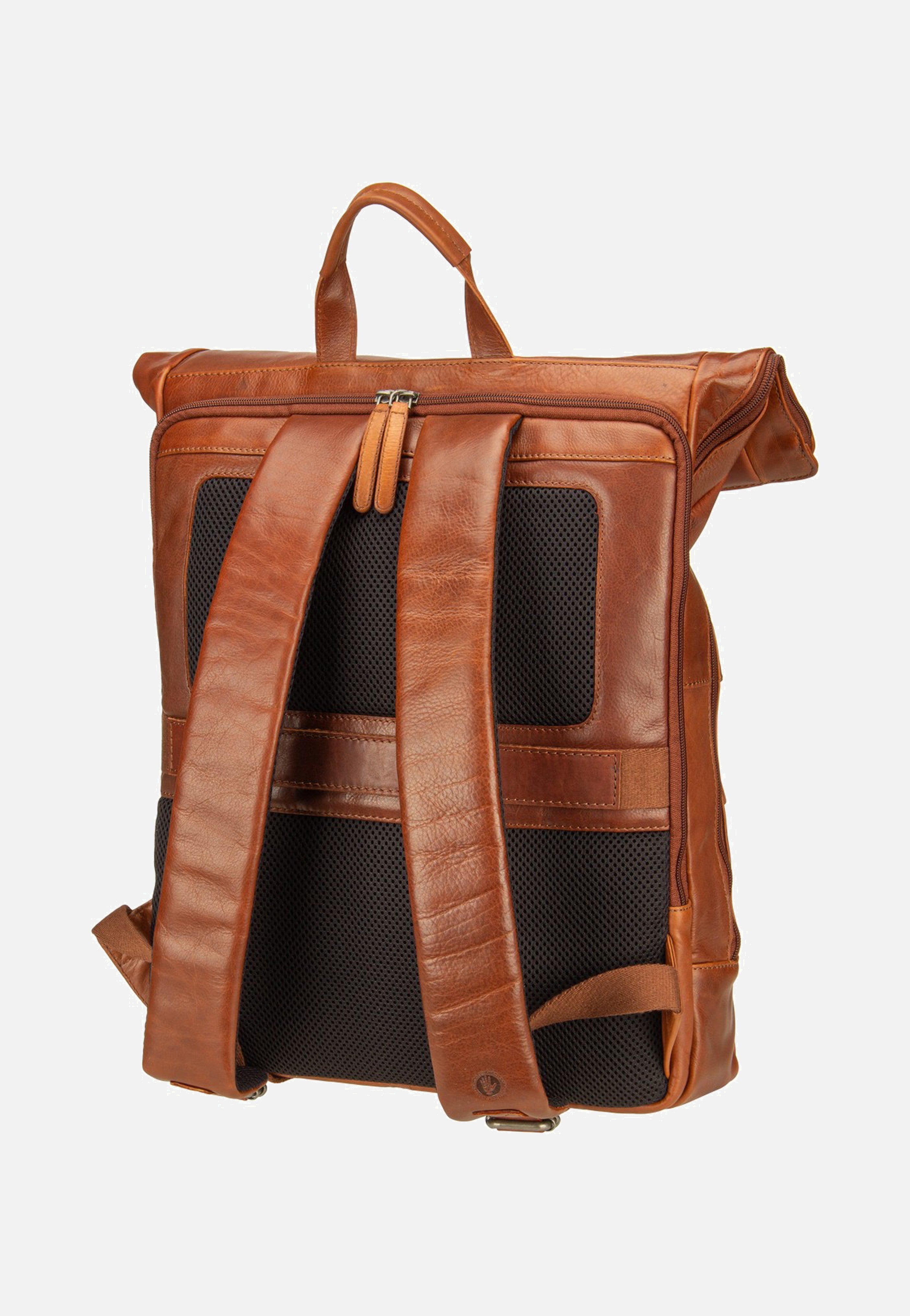 Greenburry Waxy Vintage Laptoprucksack Tobacco Nut Rucksack