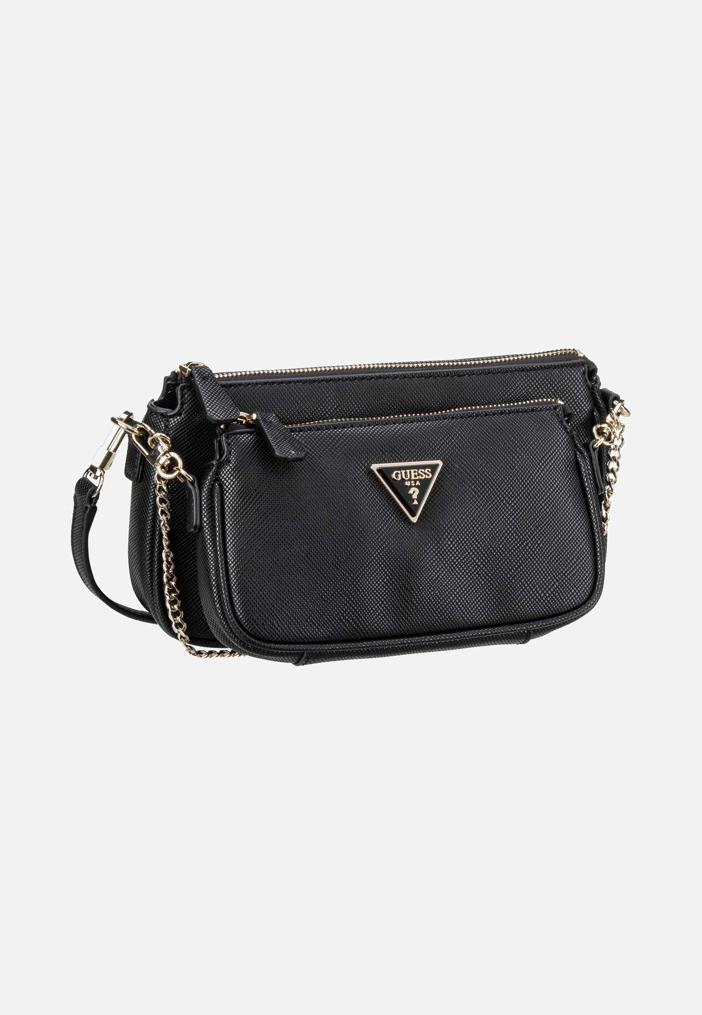 Guess Noelle II Double Pouch CB 72710 Black Umhängetasche