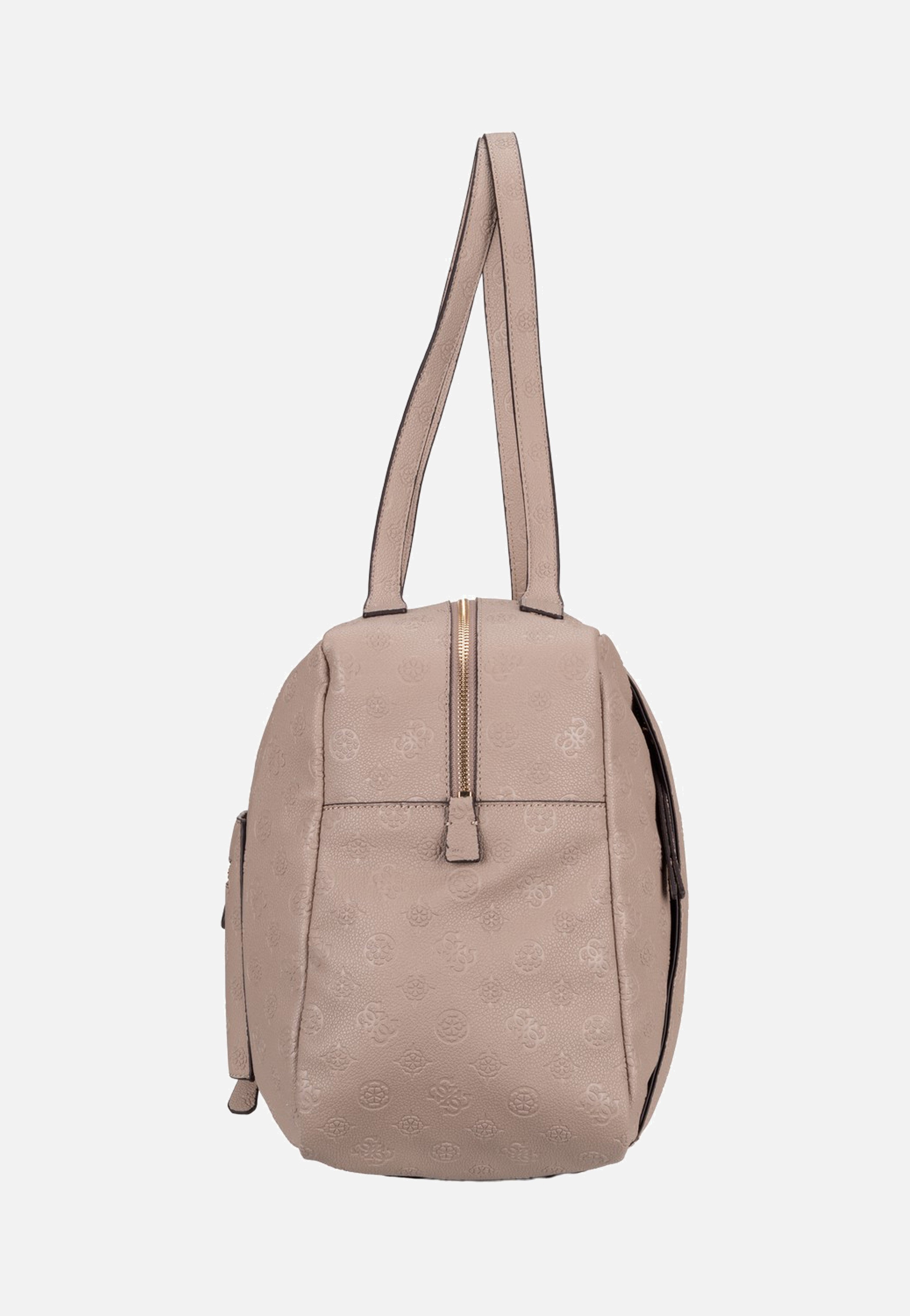 Guess Devon 45024 Taupe Logo Tote Bag