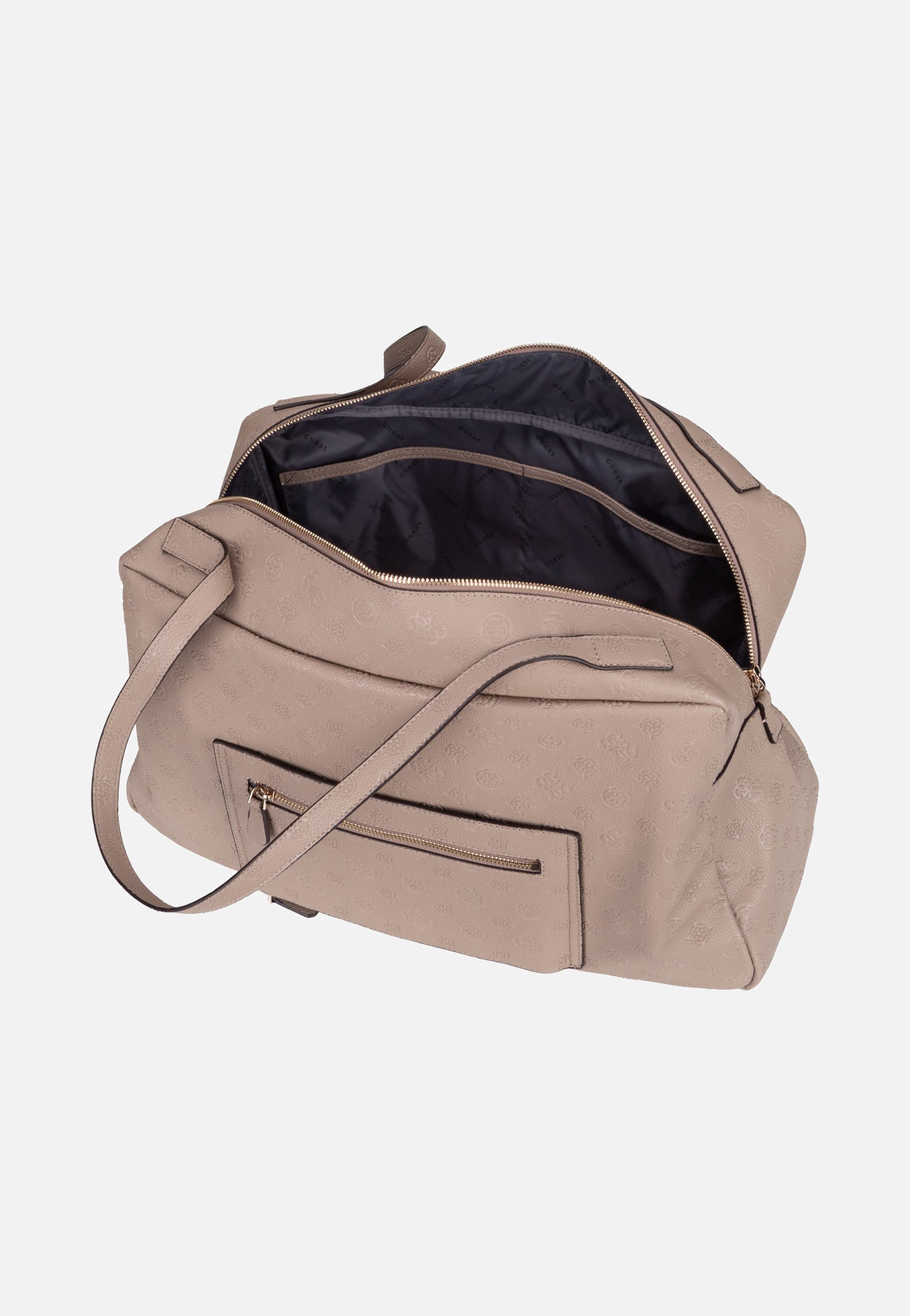 Guess Devon 45024 Taupe Logo Tote Bag