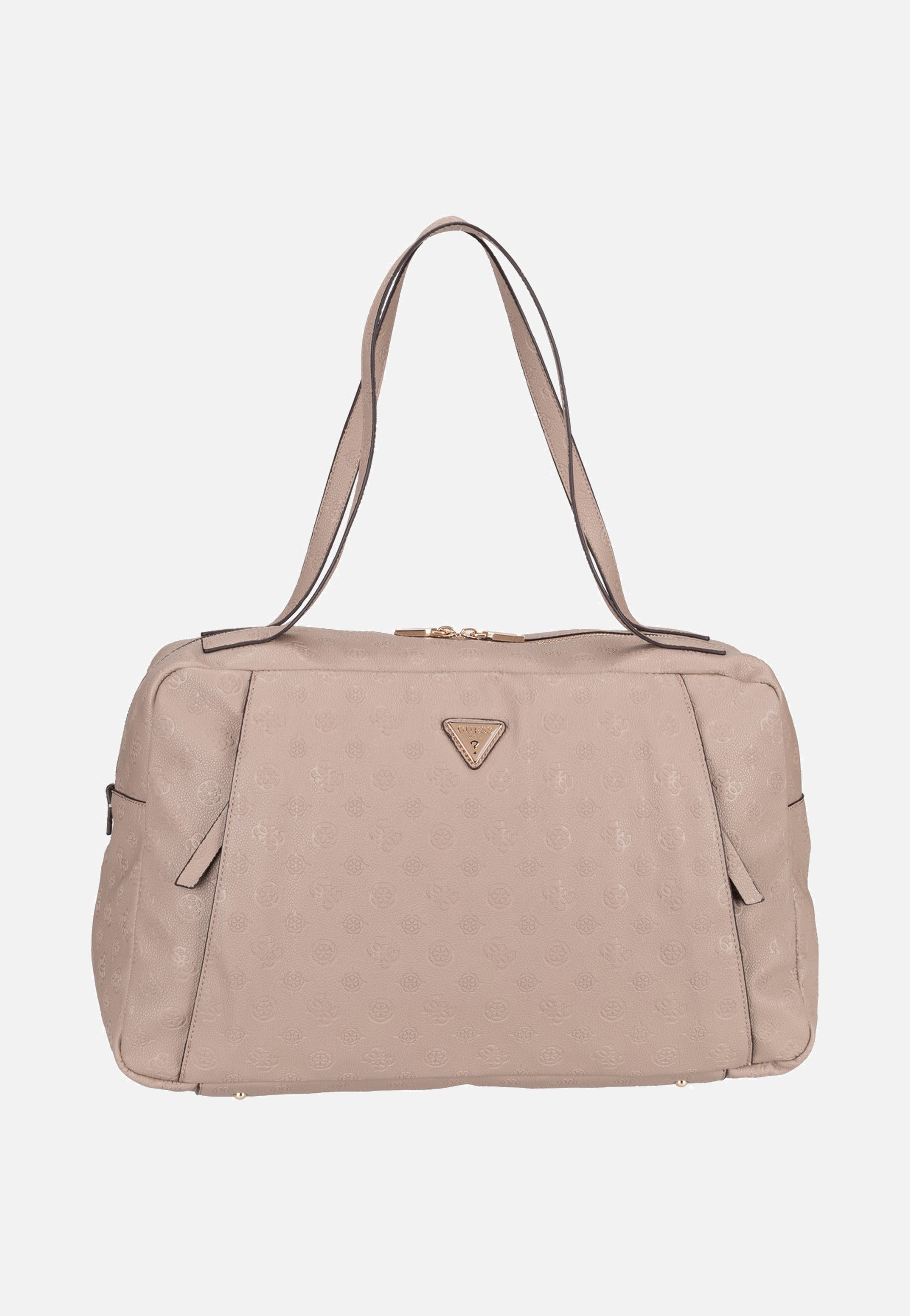 Guess Devon 45024 Taupe Logo Tote Bag