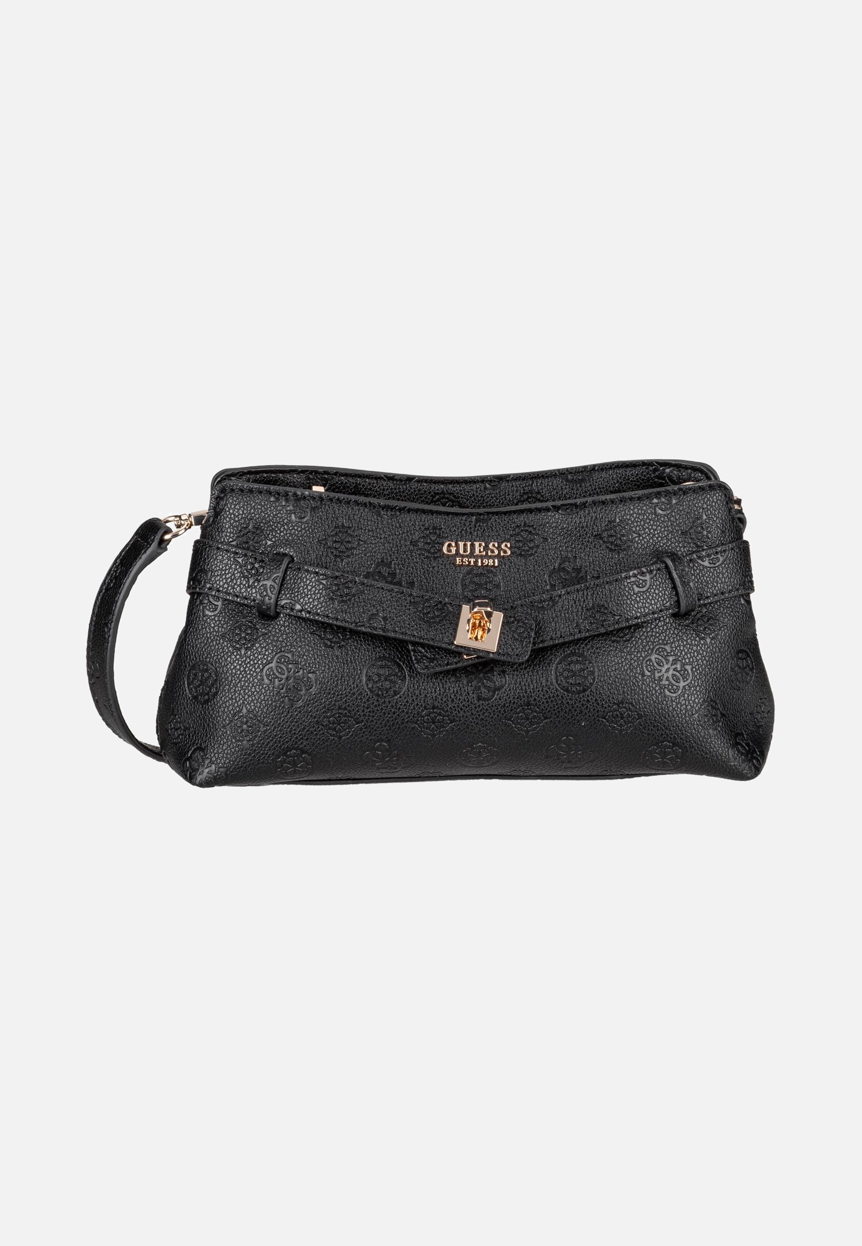 Guess Ella Logo Girlfriend 46730 Black Logo Crossbody Bag
