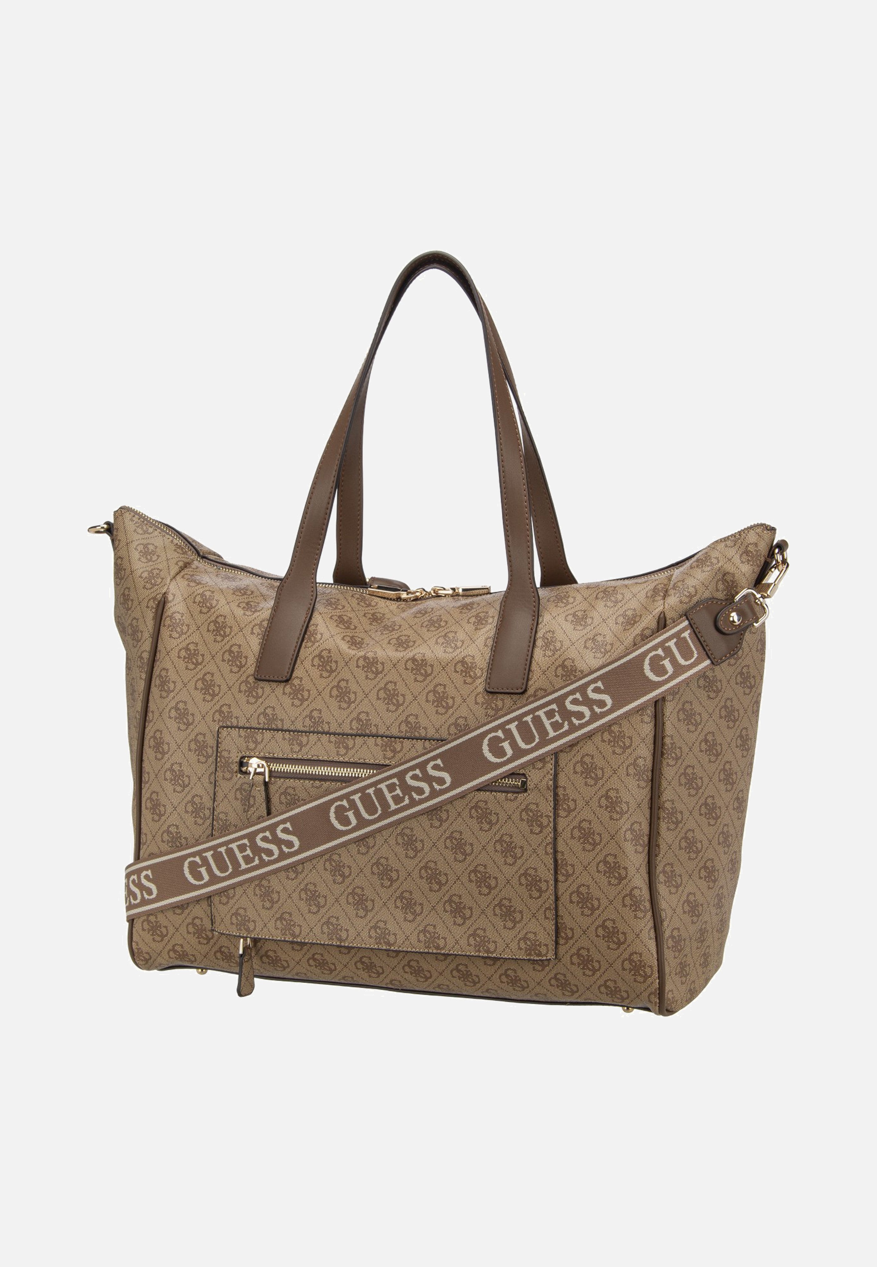 Guess Latona Carryon Large Tote Latte Logo Shopper