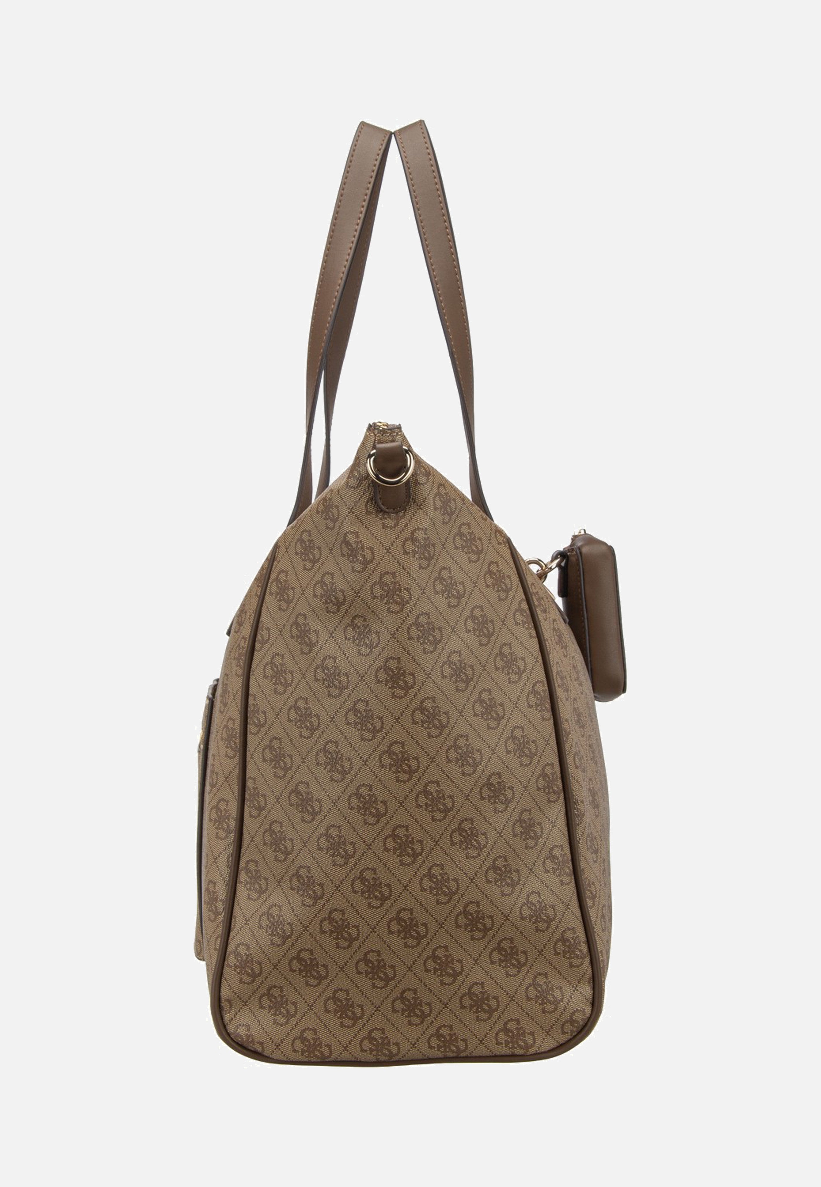 Guess Latona Carryon Large Tote Latte Logo Shopper