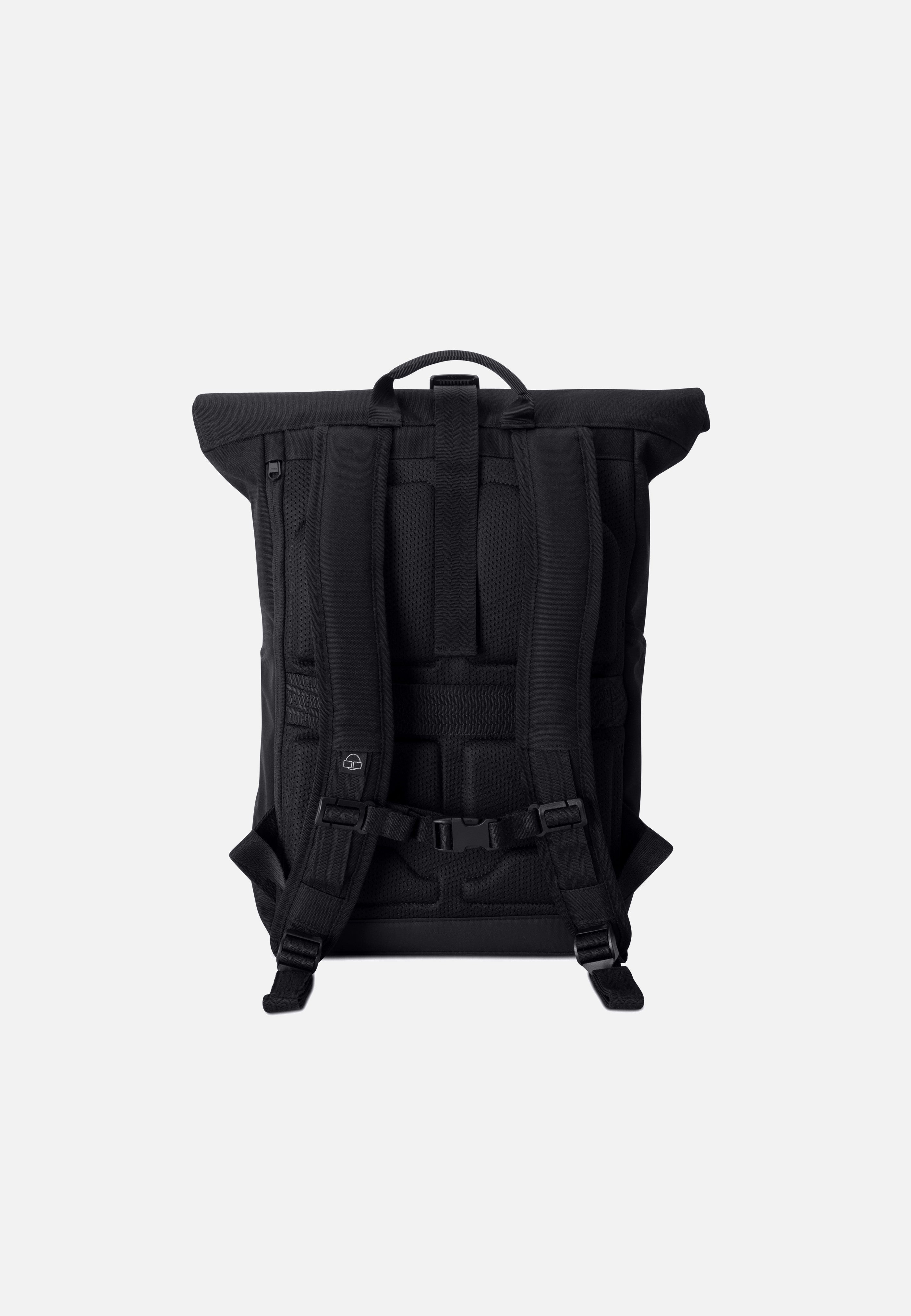 Johnny Urban Allen Medium Schwarz Rolltop Rucksack