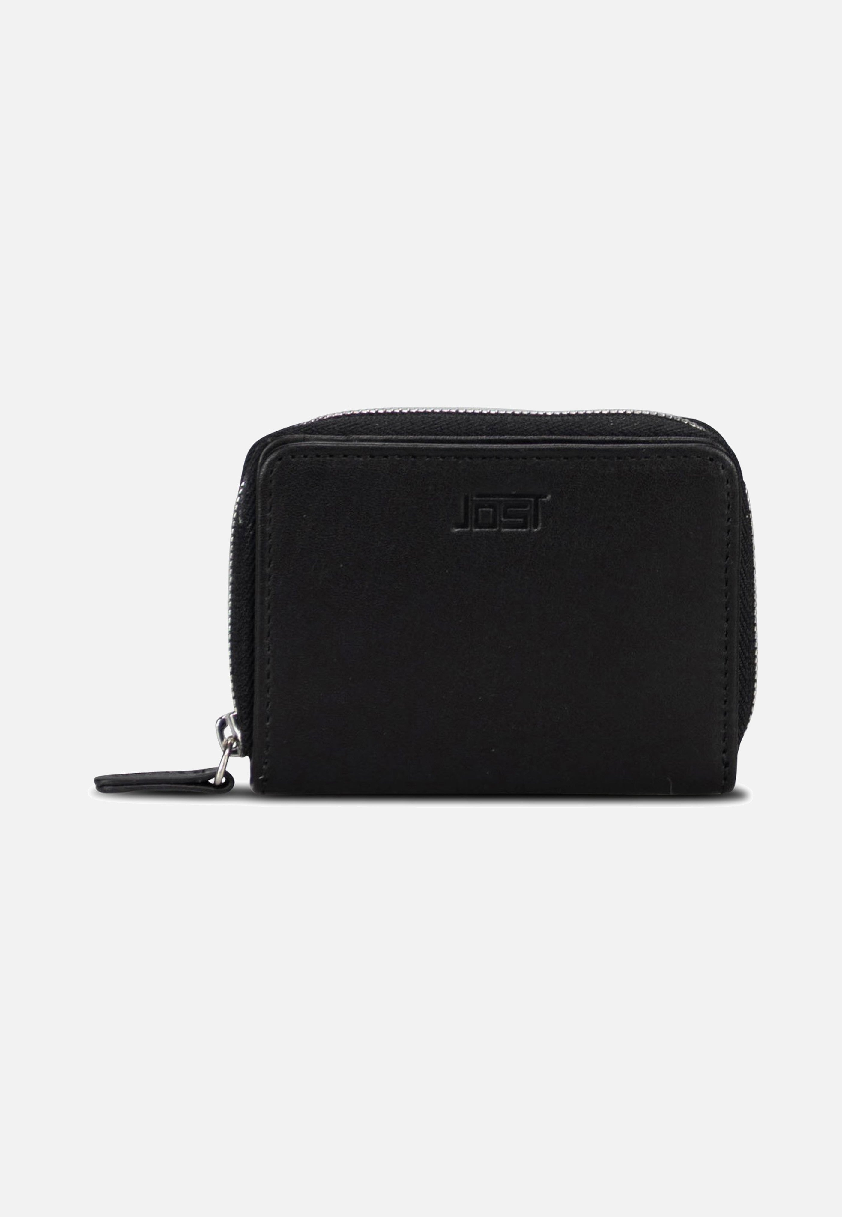 Jost Odense Zip 6335 Mini Black Portemonnaie