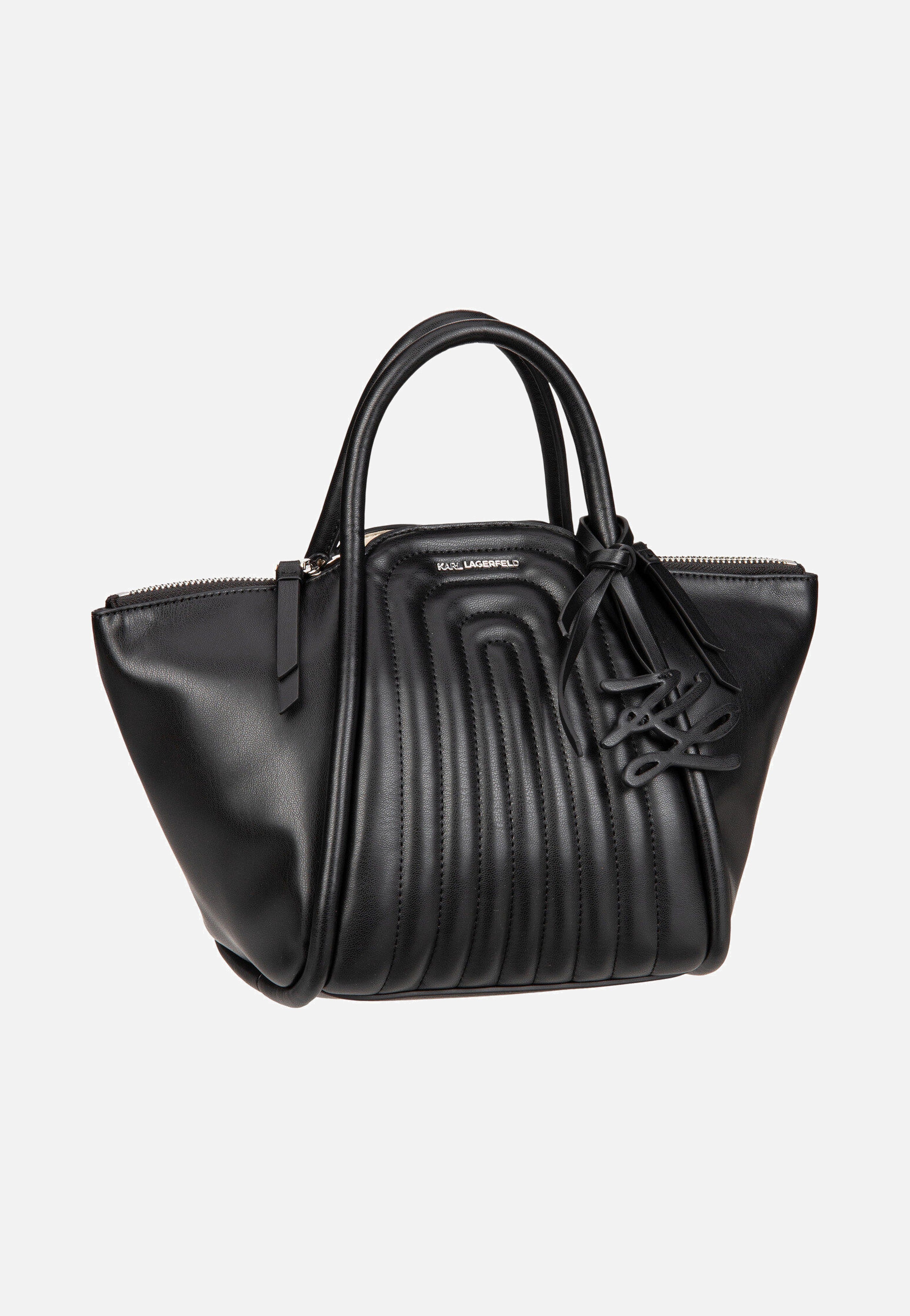 Karl Lagerfeld K/Wellen Tote 30260 Black Handle Bag