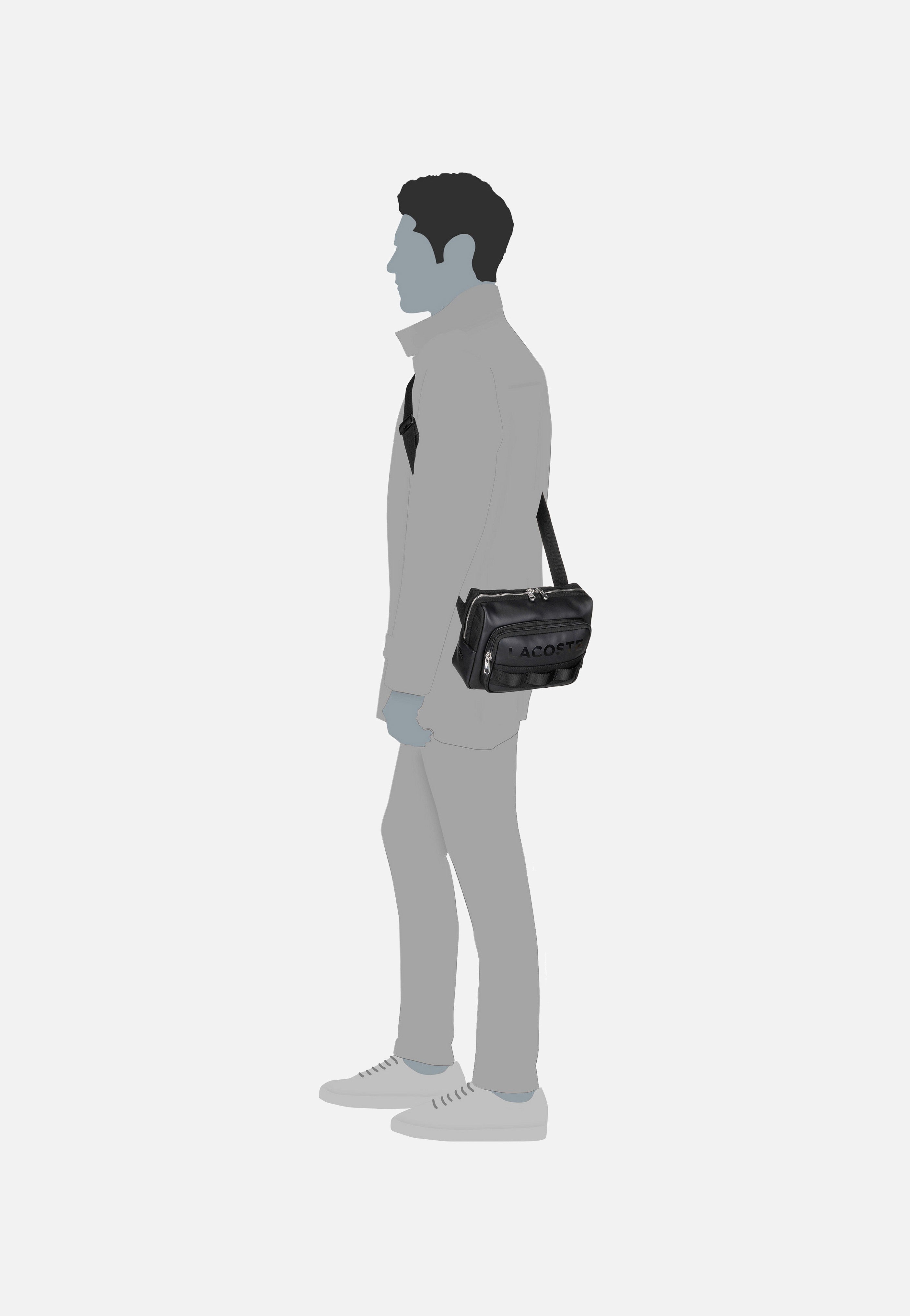 Lacoste Yzio Reporter NH4650YZ Black Umhängetasche