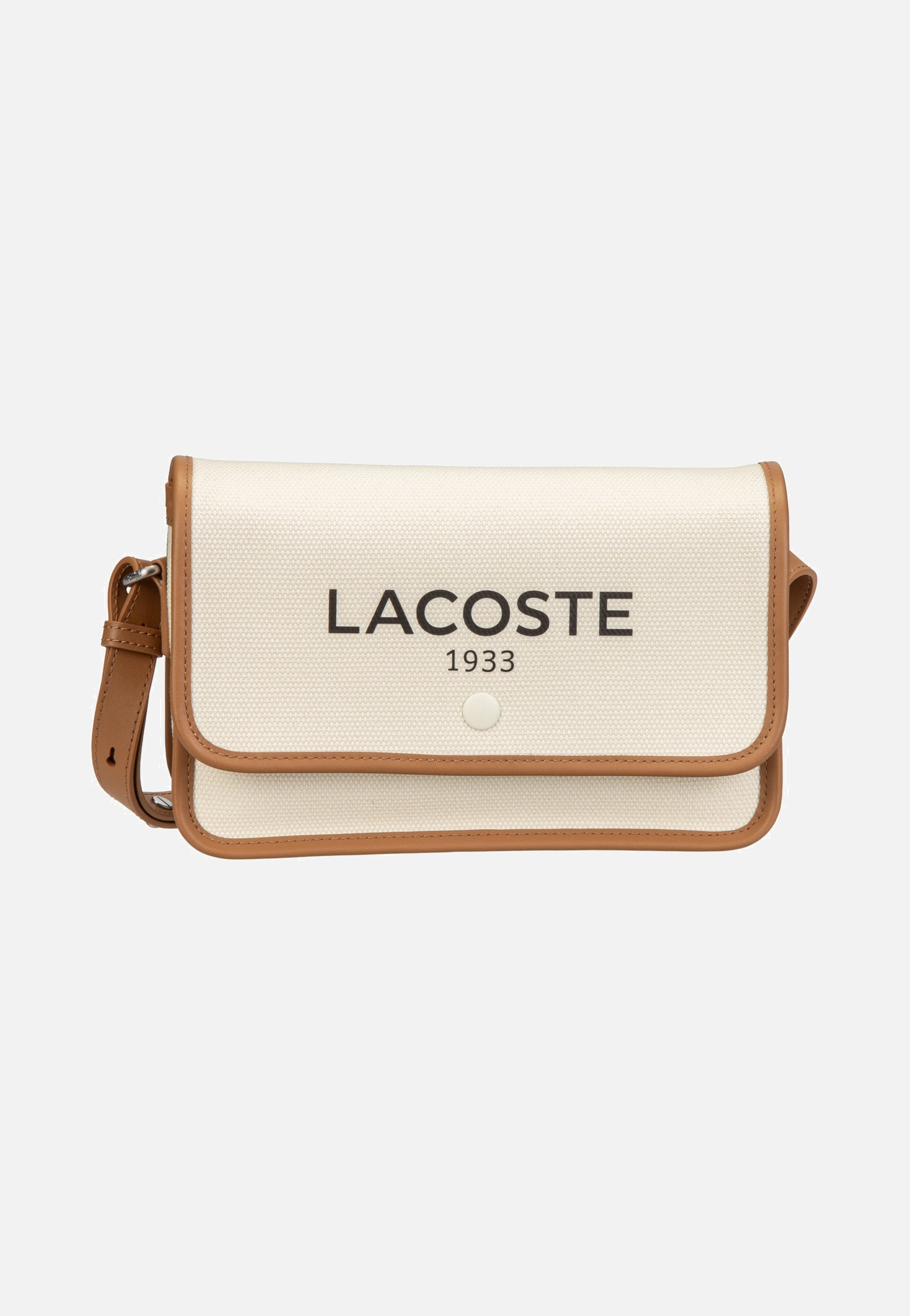 Lacoste Heritage Canvas Crossover Natural Tan Umhängetasche