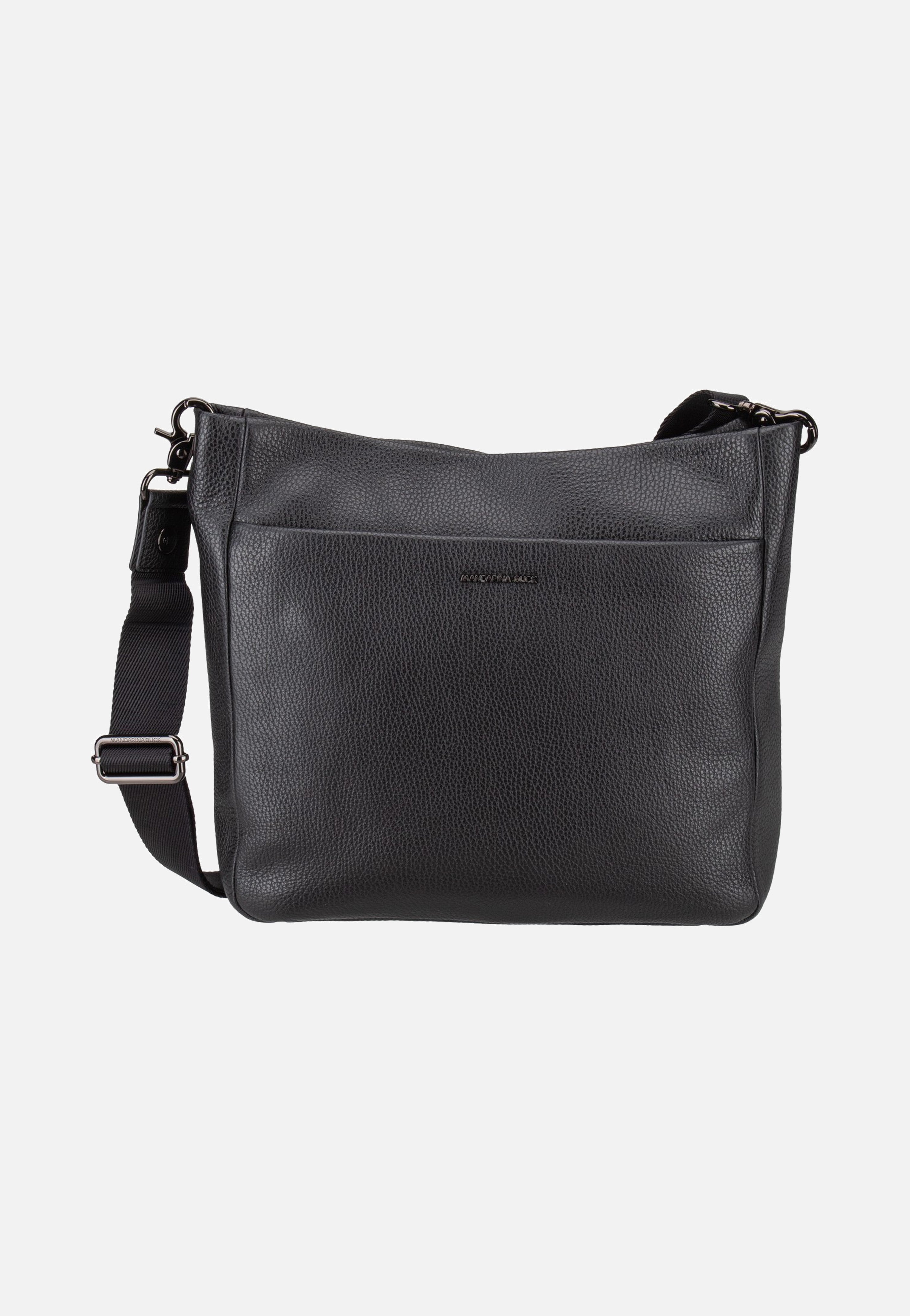 Mandarina Duck Mellow Leather Large FZT04 Nero Umhängetasche