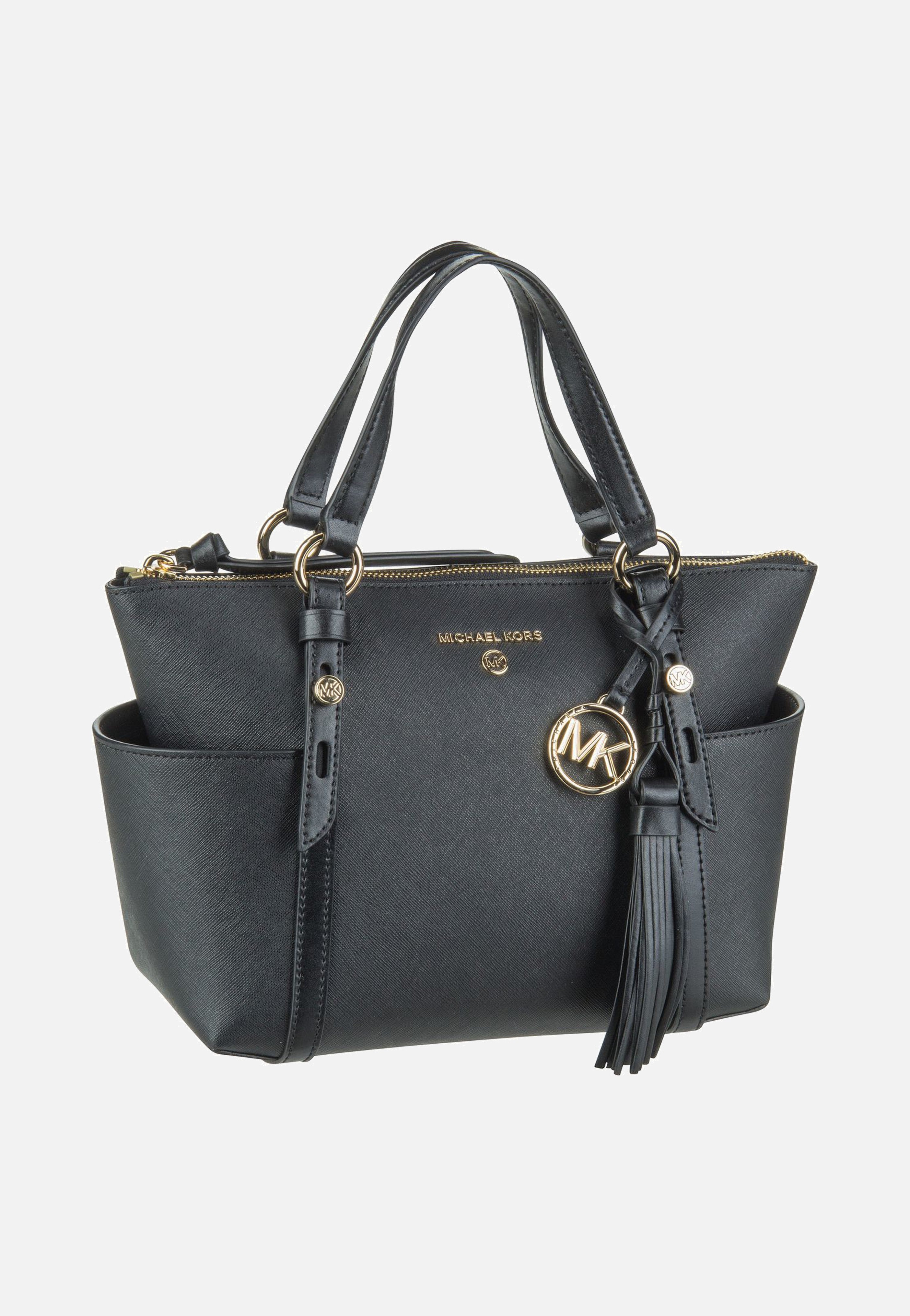 Michael Kors Sullivan Small Conv TZ Tote Black Handle Bag