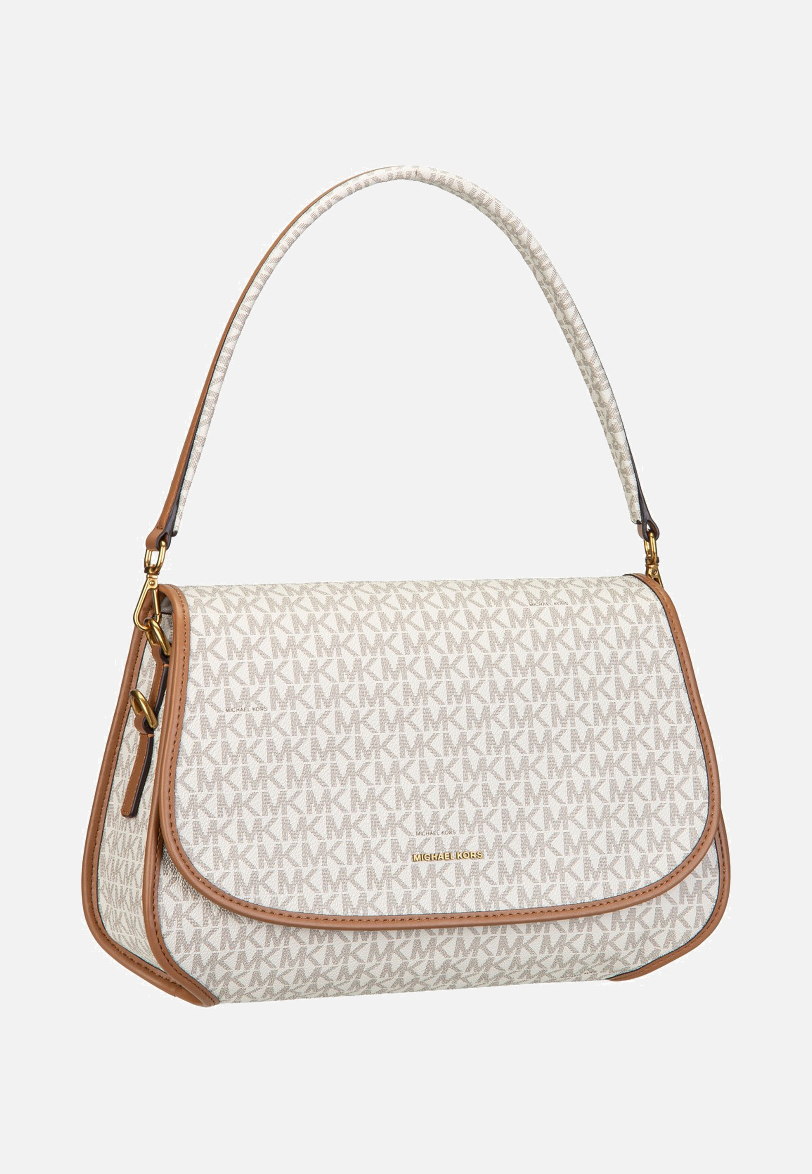 Michael Kors Holmes Medium Conv Msgr Vanilla/Acorn Shoulder Bag