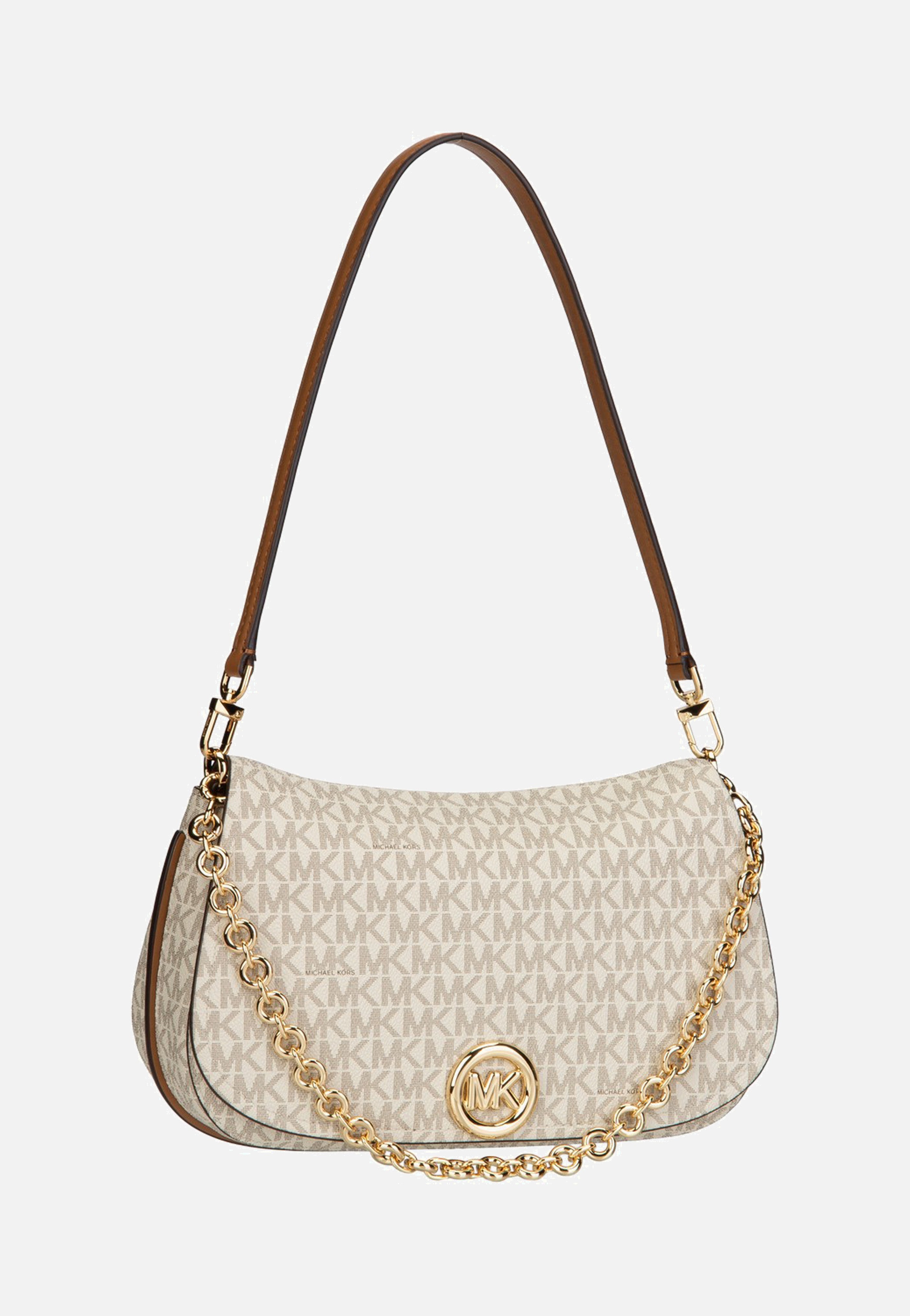 Michael Kors Nolita MD Chain Conv Vanilla/Acorn Schultertasche