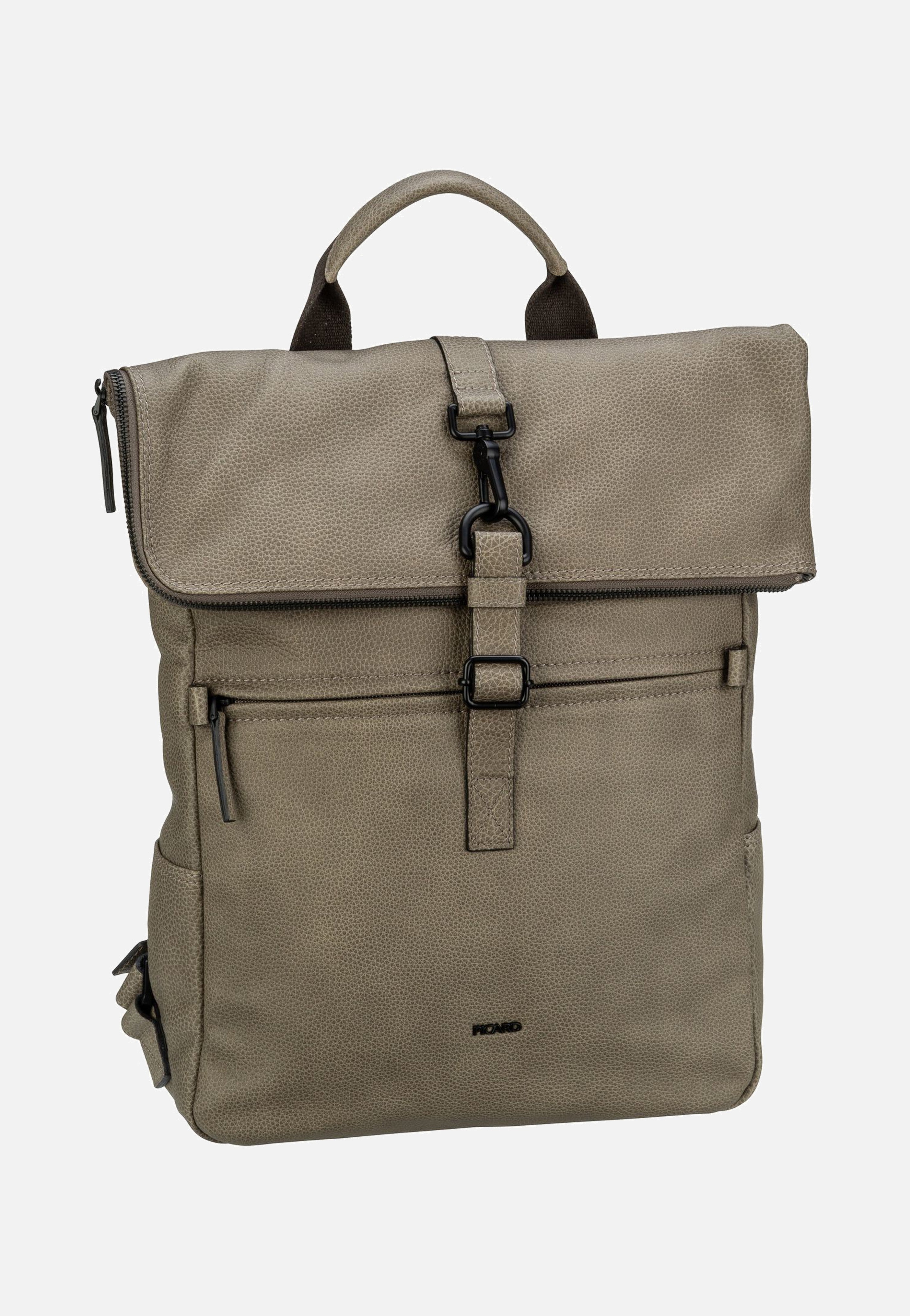 Picard Casual 5470 Taupe Rolltop Rucksack