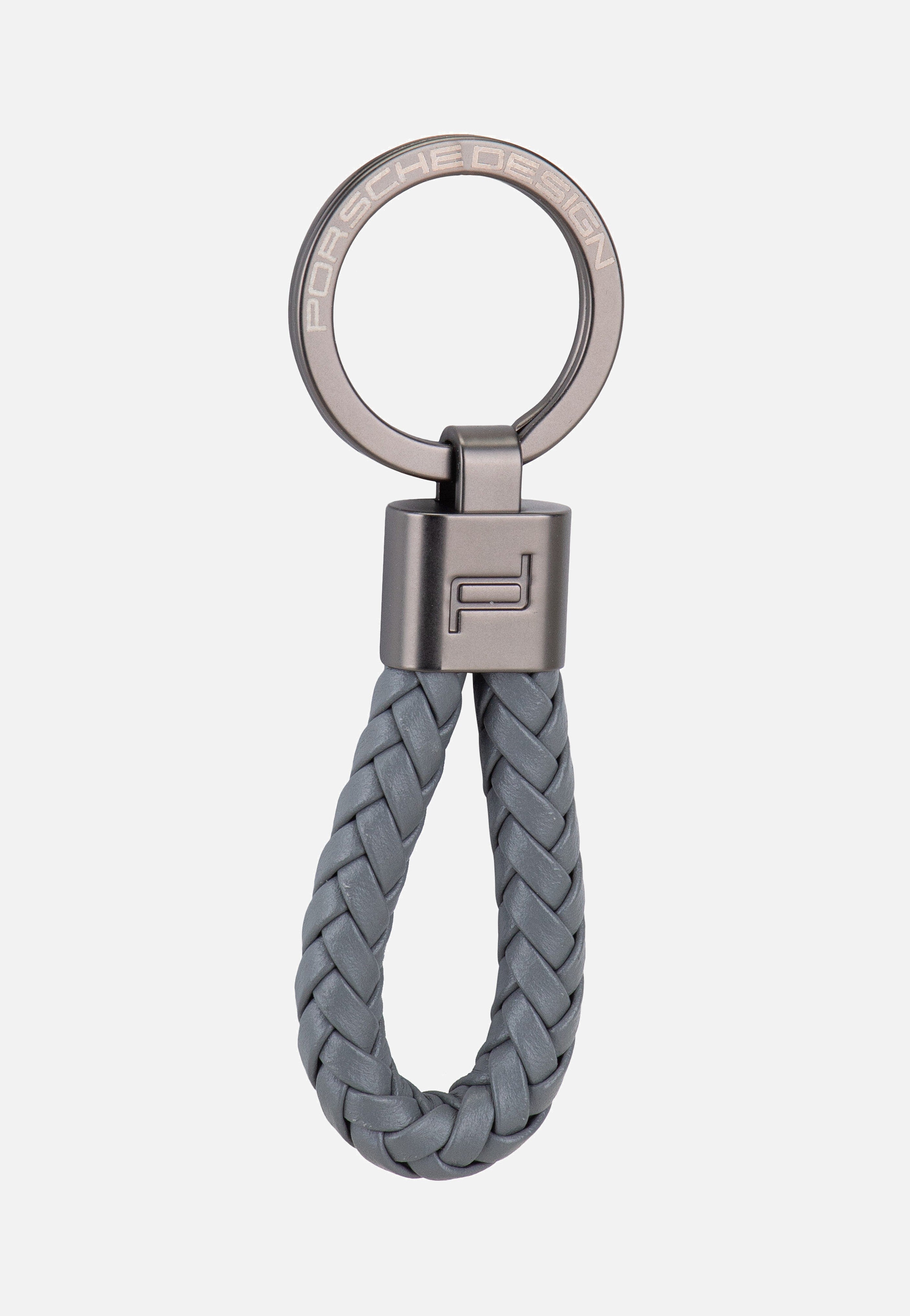 Porsche Design Keyring Leather Cord 28807 Anthracite Keychain
