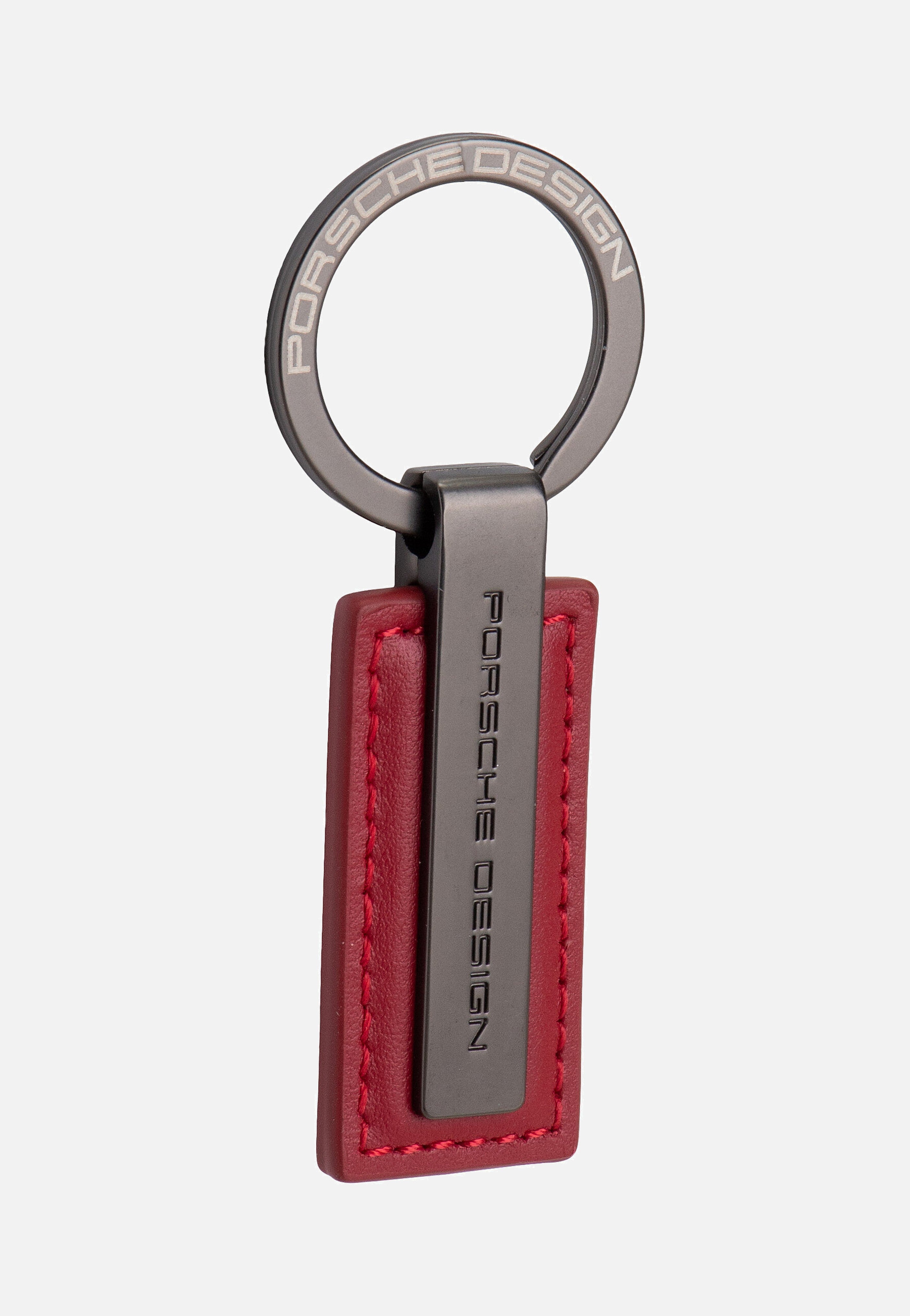 Porsche Design Keyring Metal Bar 28801 Carmine Red Keychain