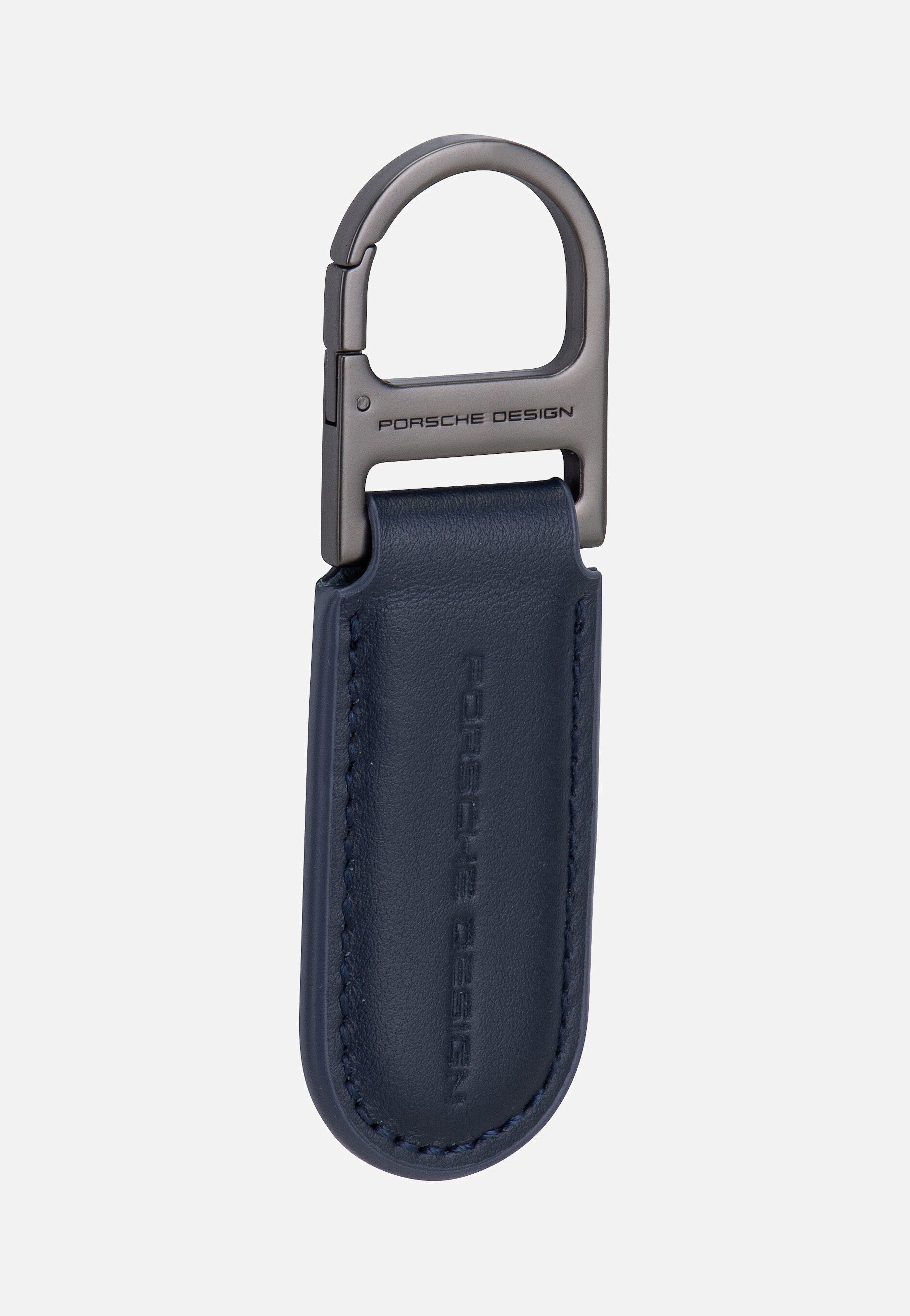 Porsche Design Keyring Oval 28809 Dark Blue Keychain