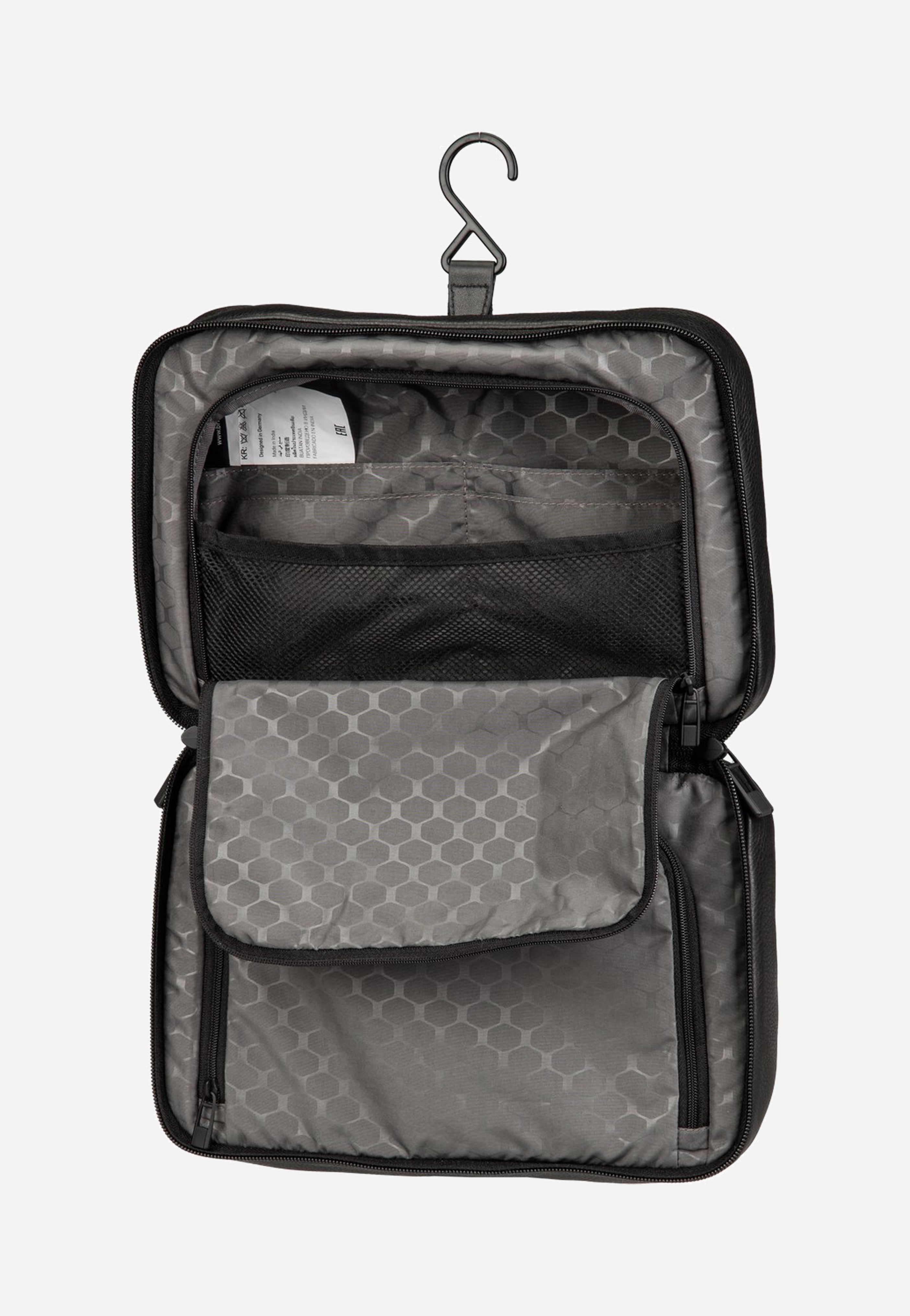 Porsche Design Roadster Leather Evo Washbag Black Kulturbeutel
