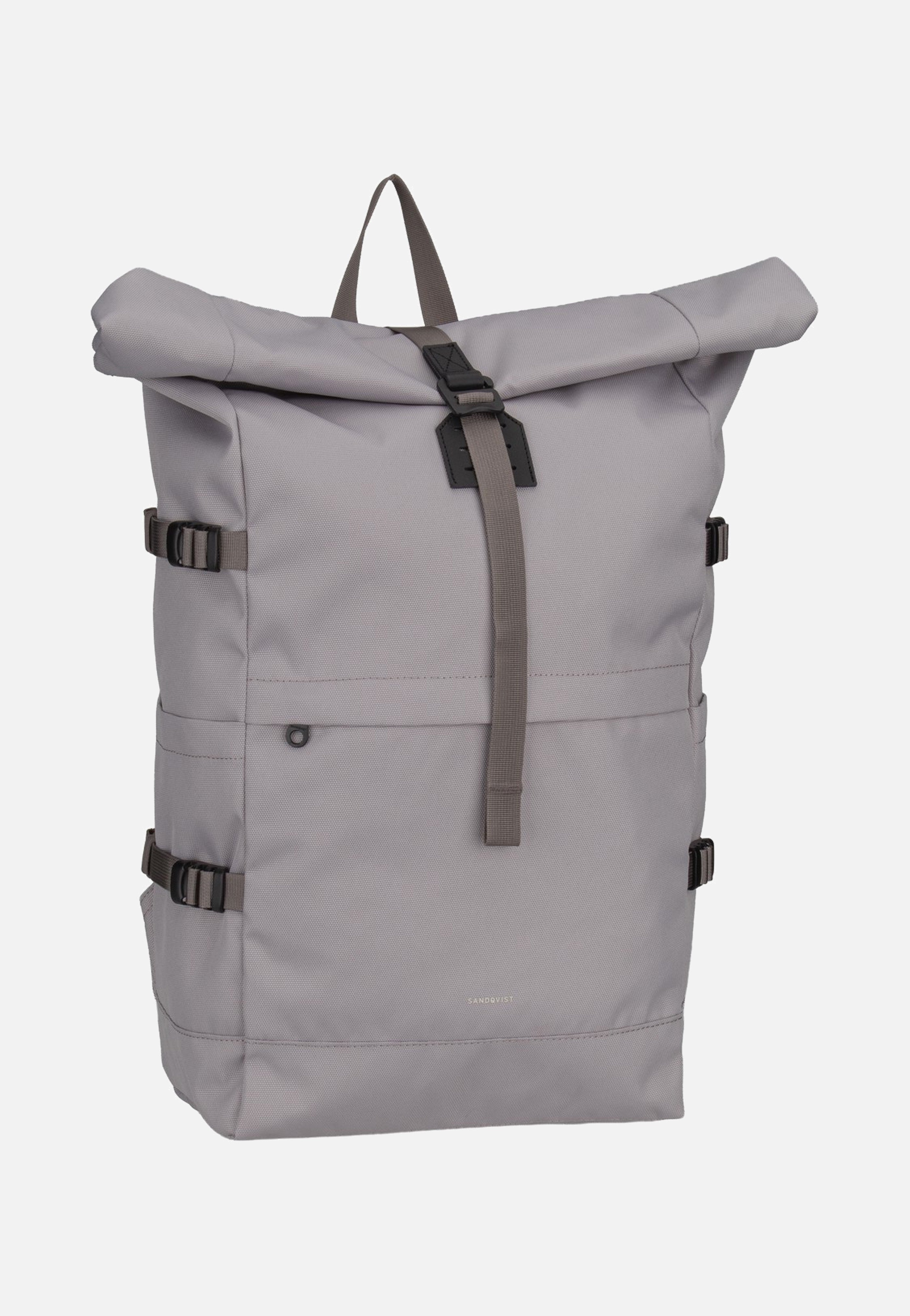 Sandqvist Icon BP L Light Grey Rolltop Rucksack